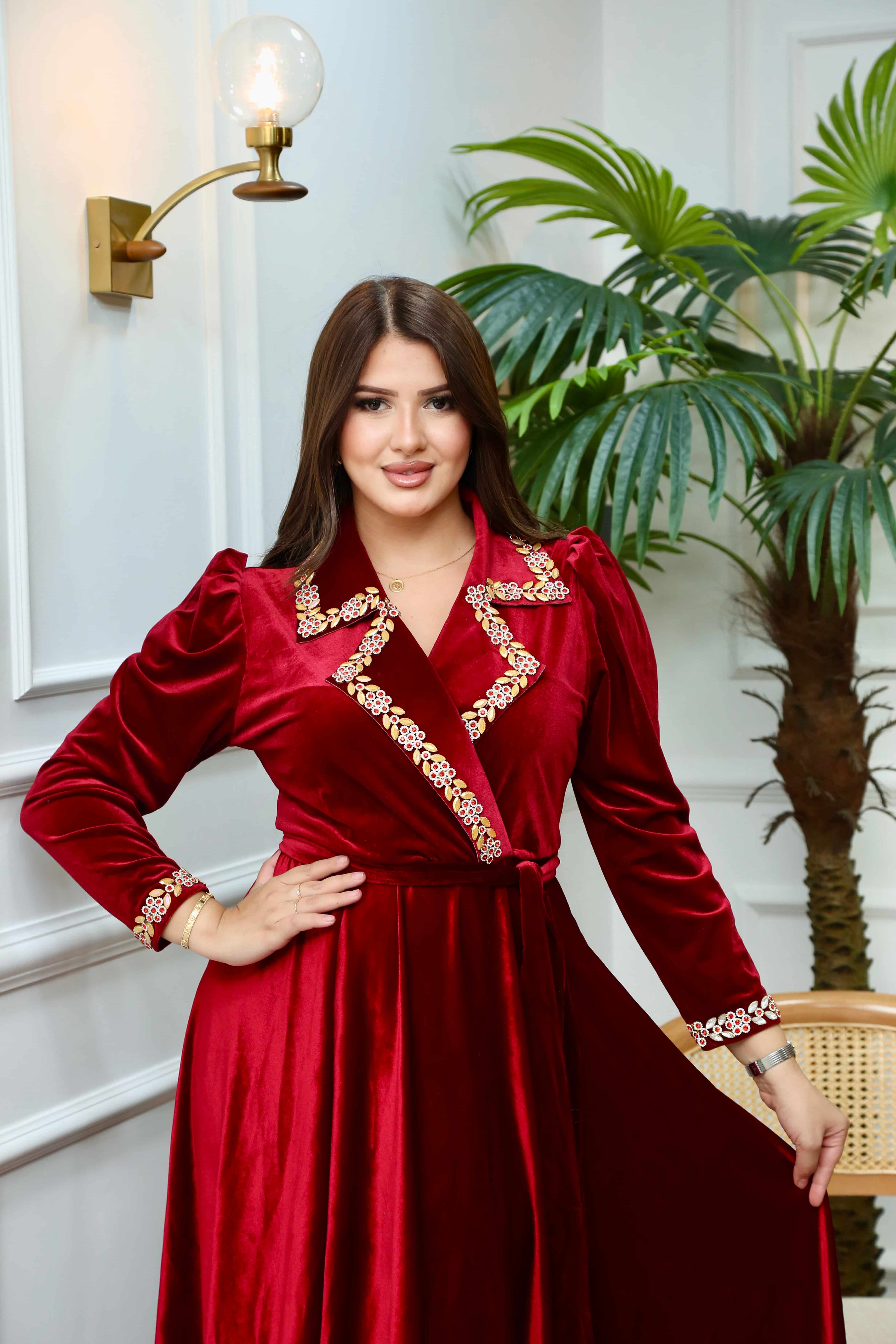 Robe cloche (col montant ) 655#