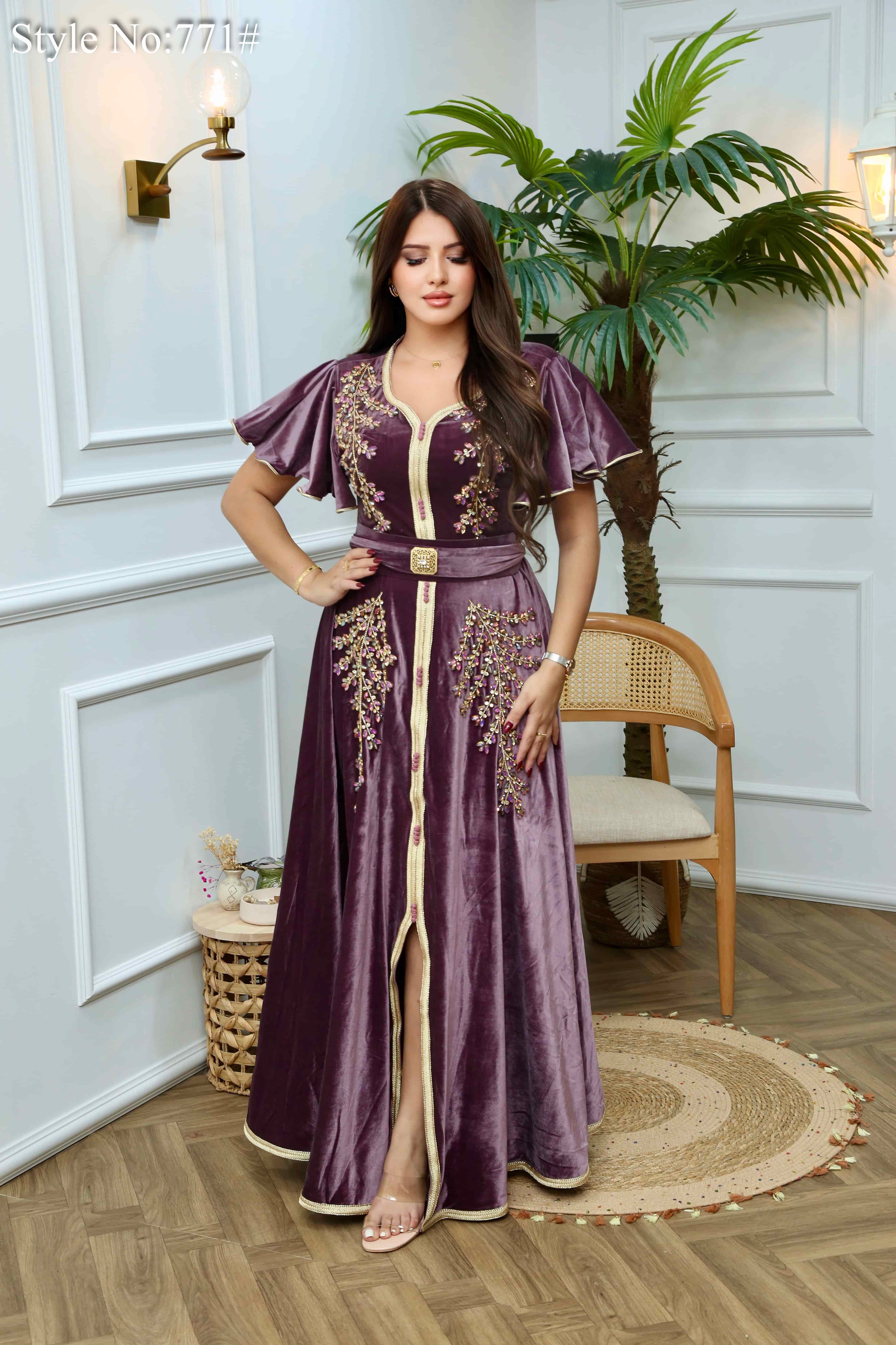 Robe kaftan cloche 771#