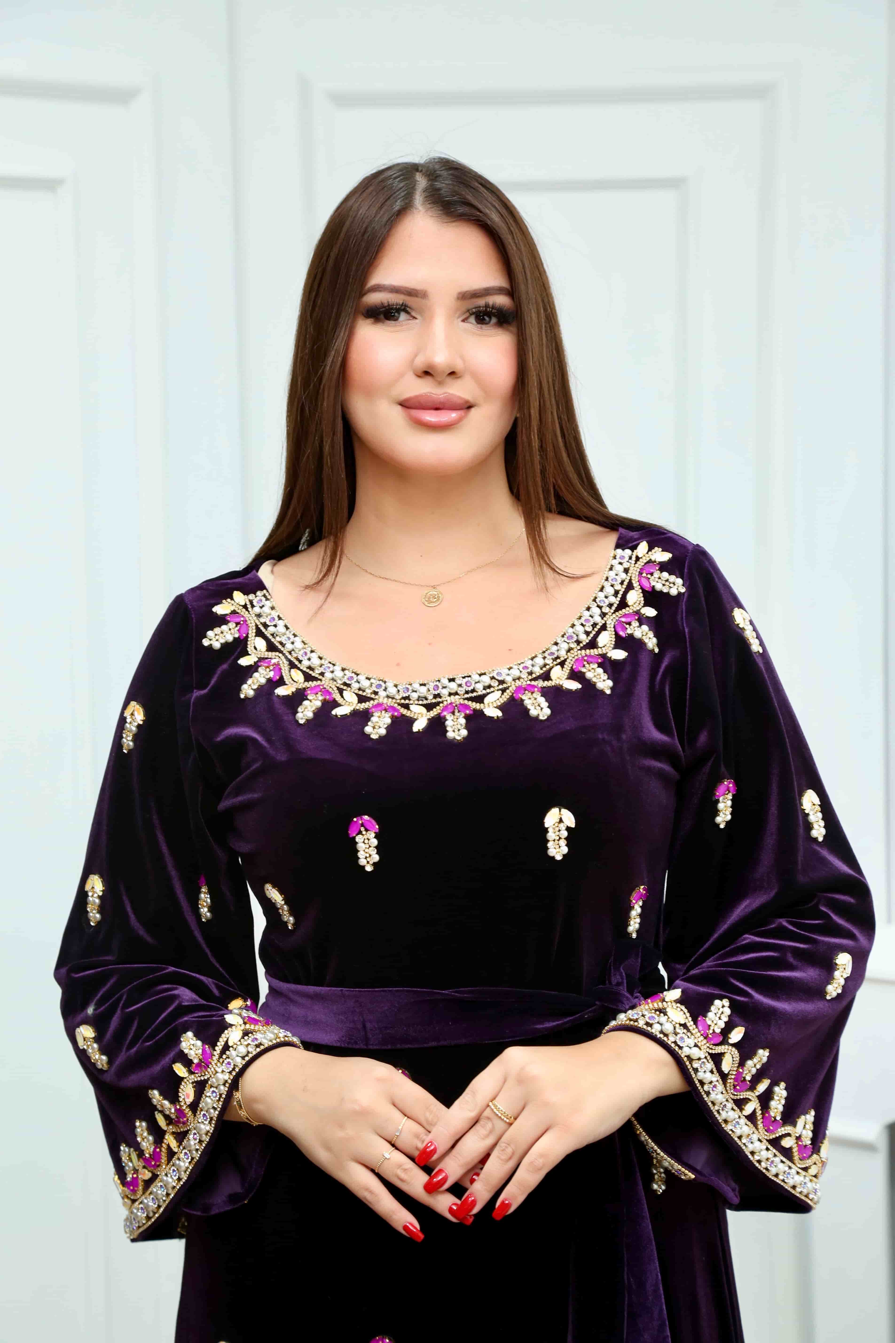 Mekhwar émirati en velour 788#