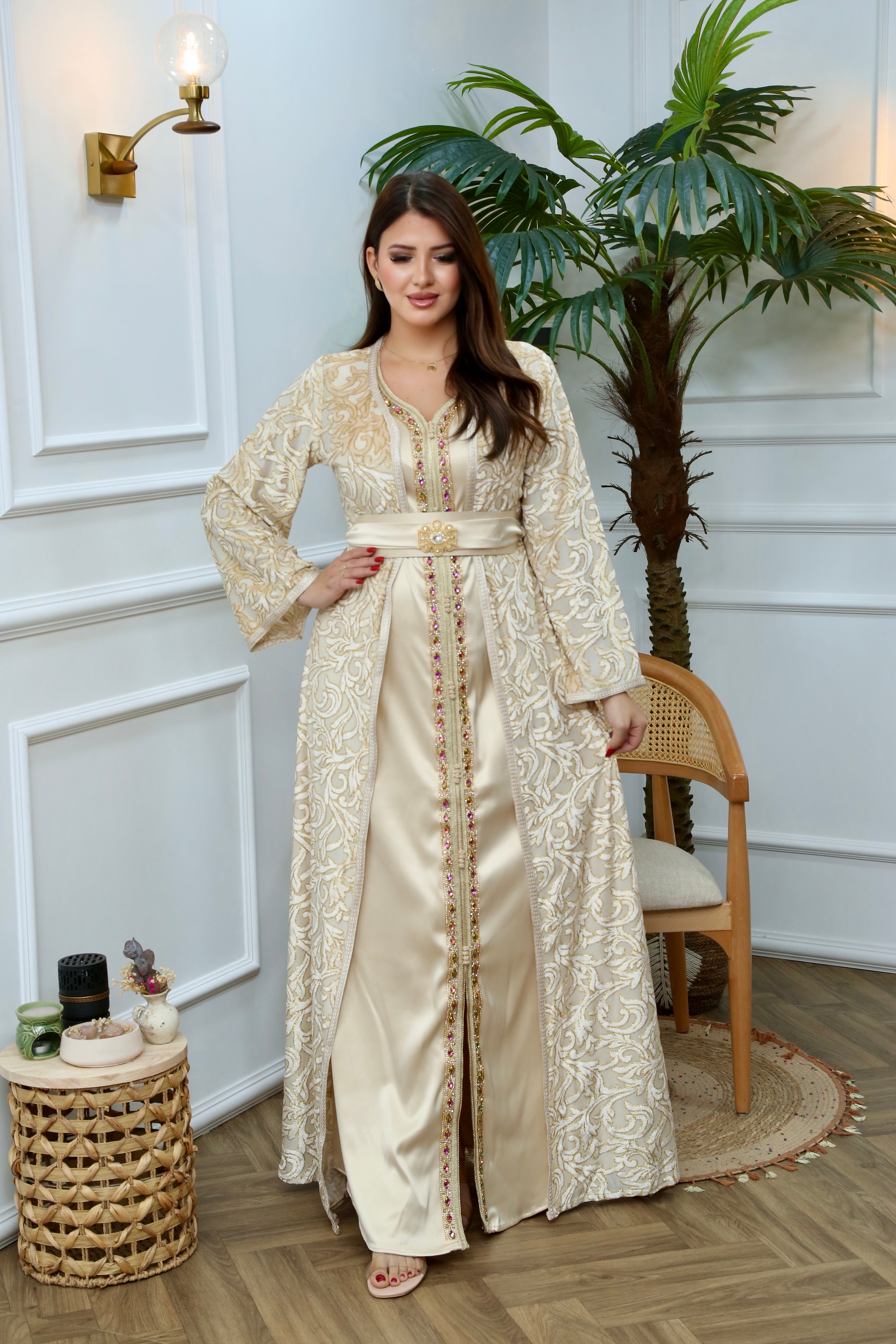 789 قفطان قطعتين قطيفة الهوى رقم