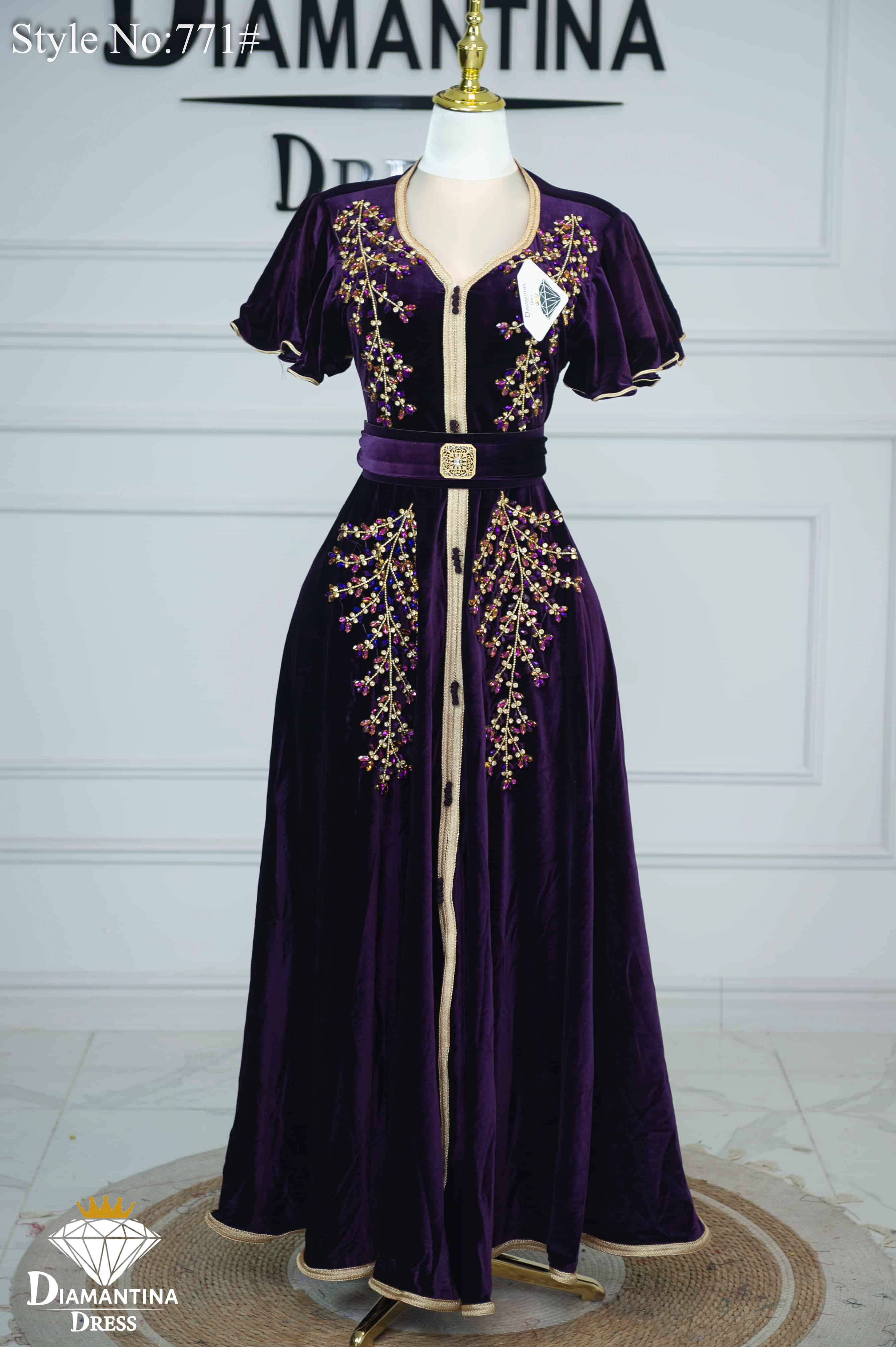 Robe kaftan cloche 771#