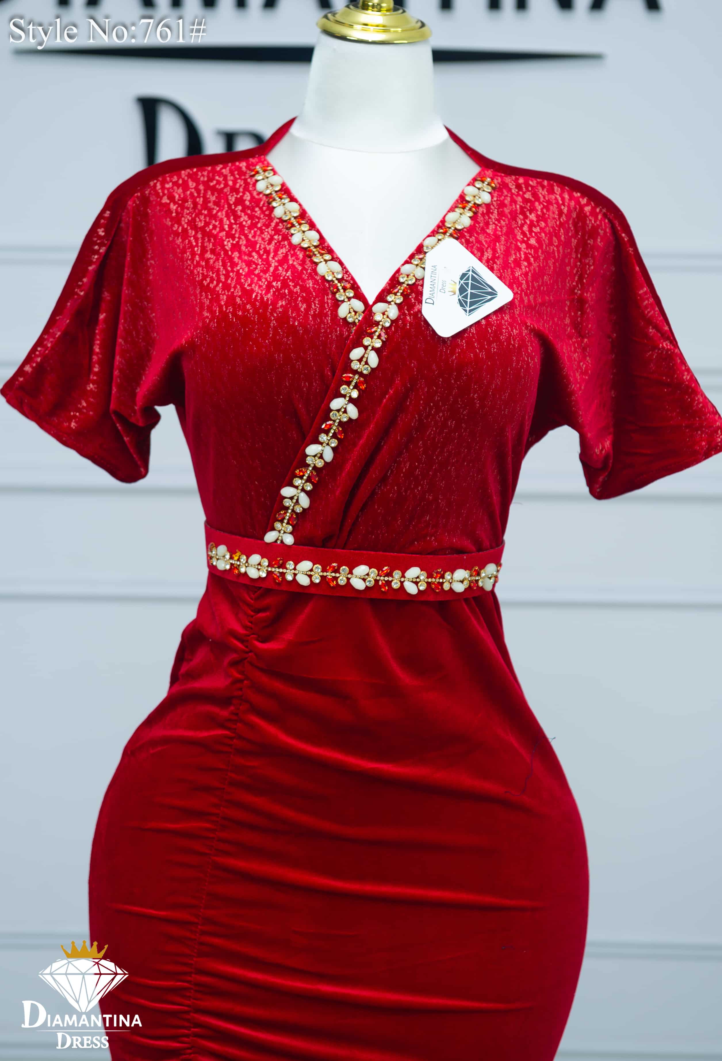 Robe cach-coeur soirée 761#