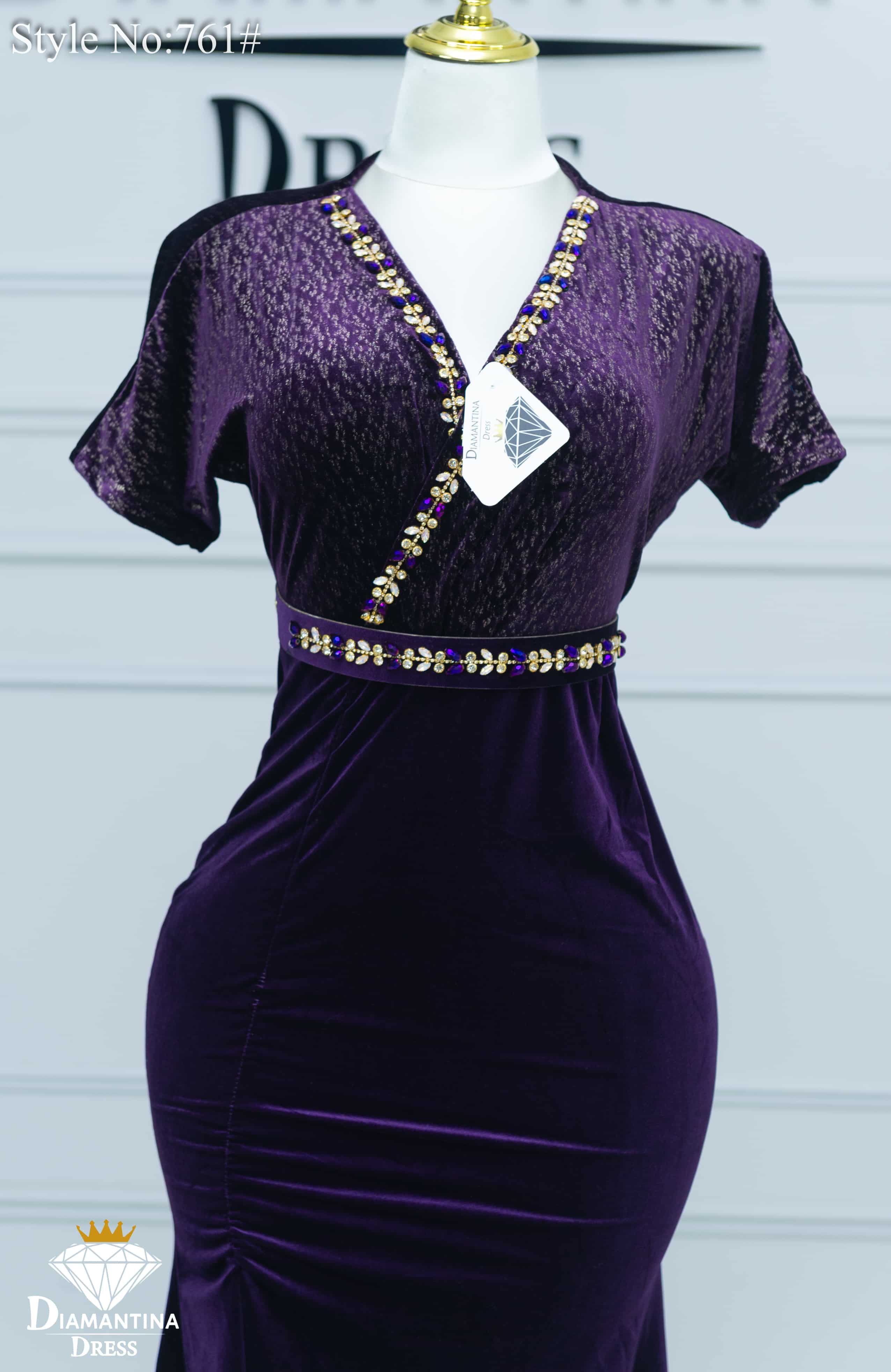 Robe cach-coeur soirée 761#