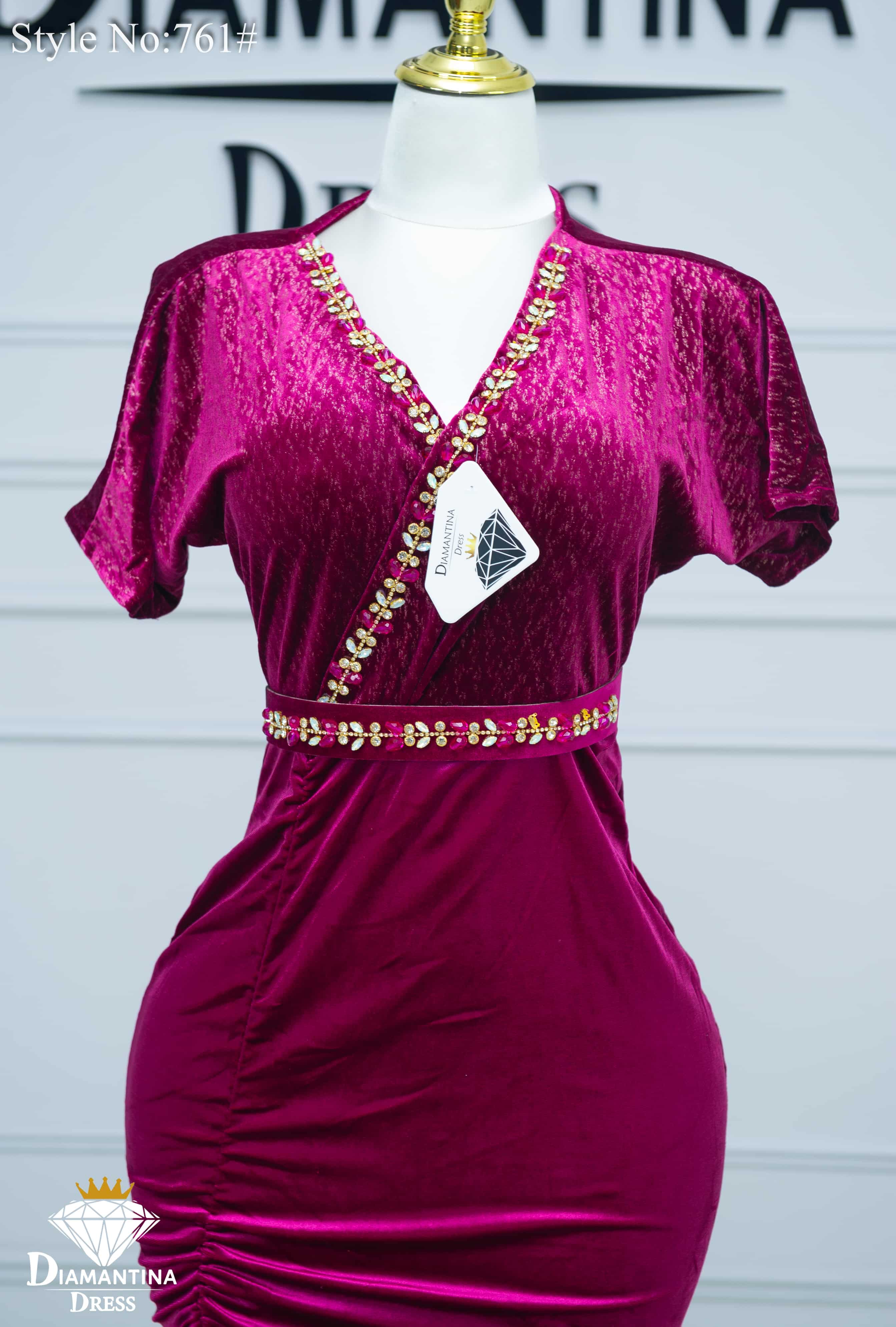 Robe cach-coeur soirée 761#