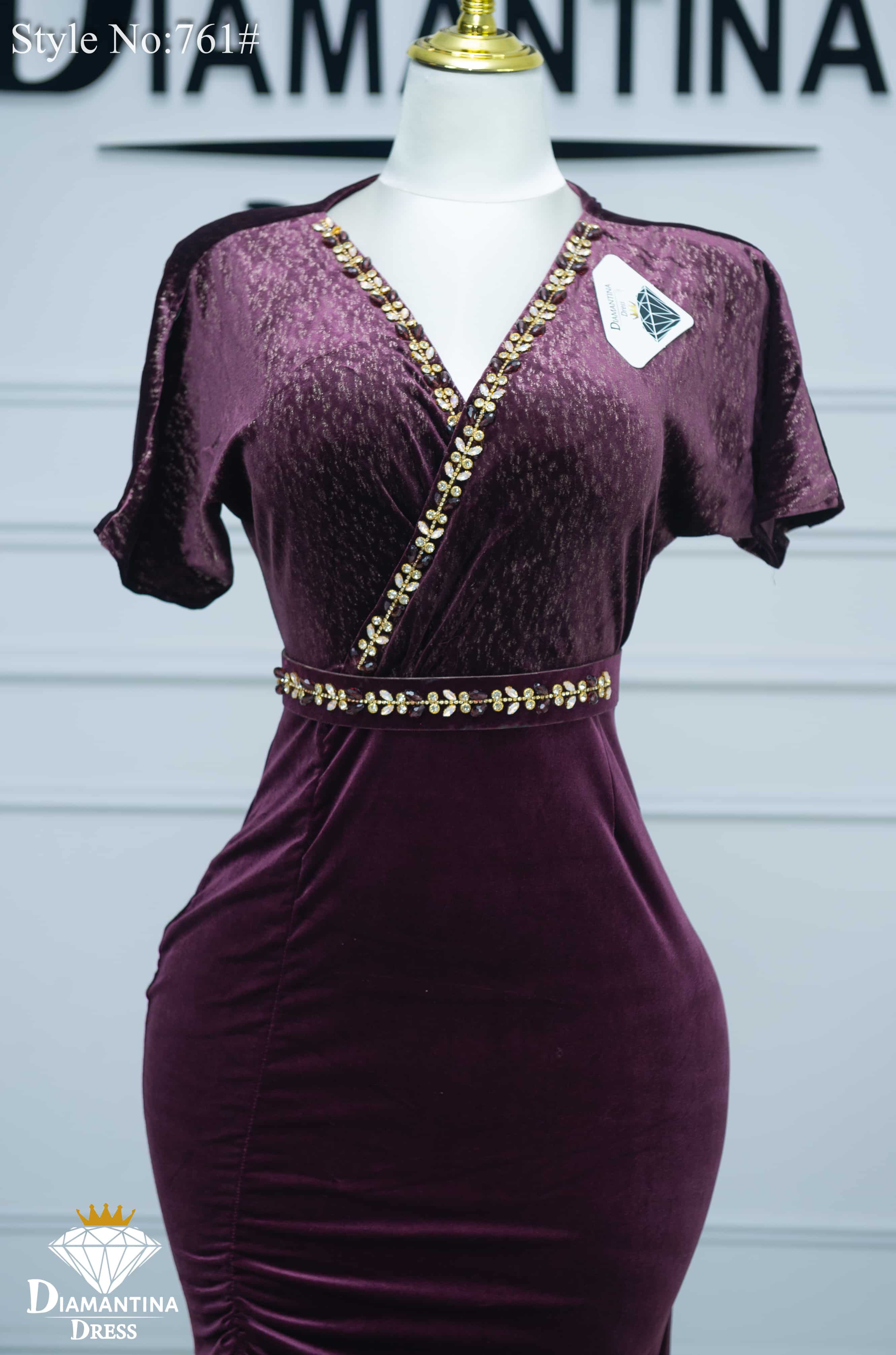 Robe cach-coeur soirée 761#