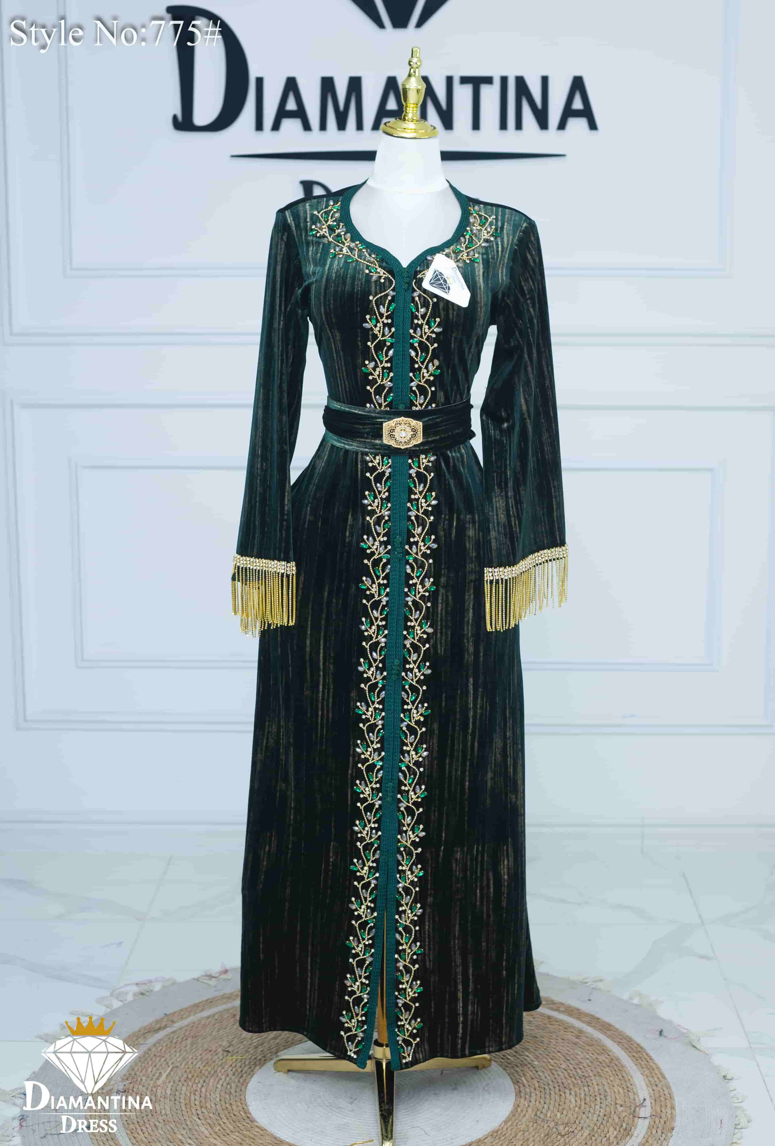 Kaftan velour "kamkha" modèle 775#