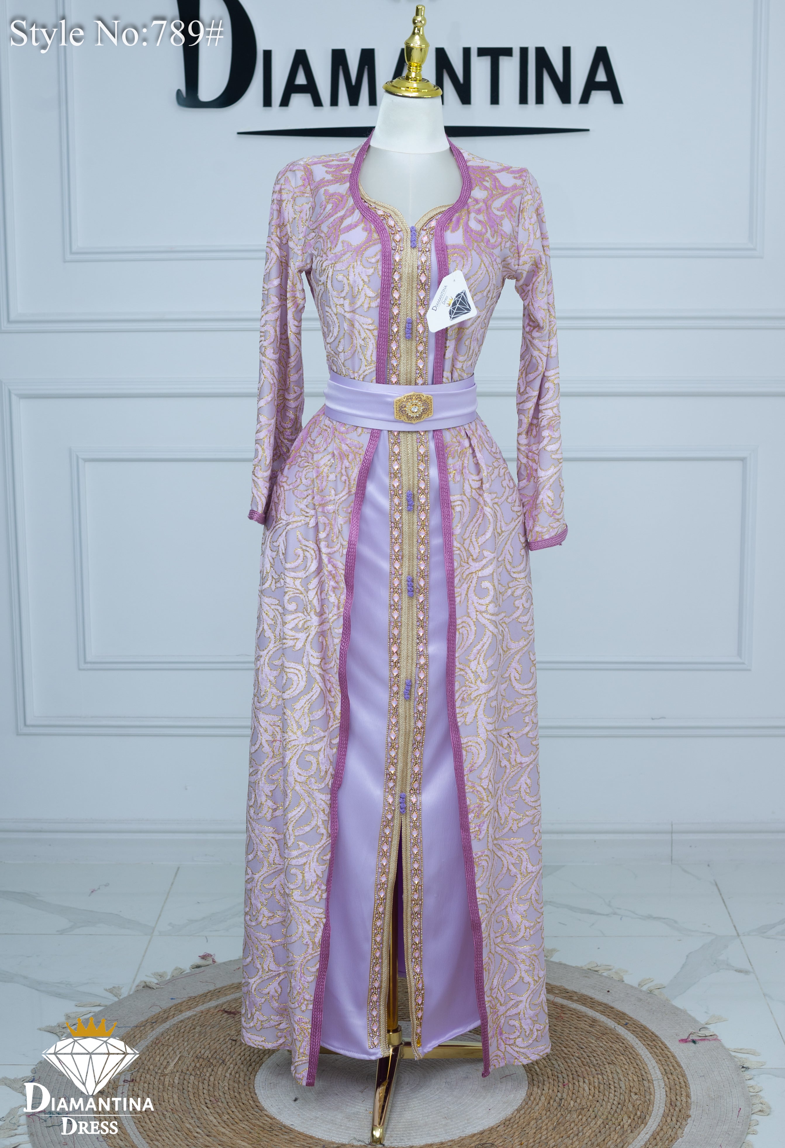 789 قفطان قطعتين قطيفة الهوى رقم