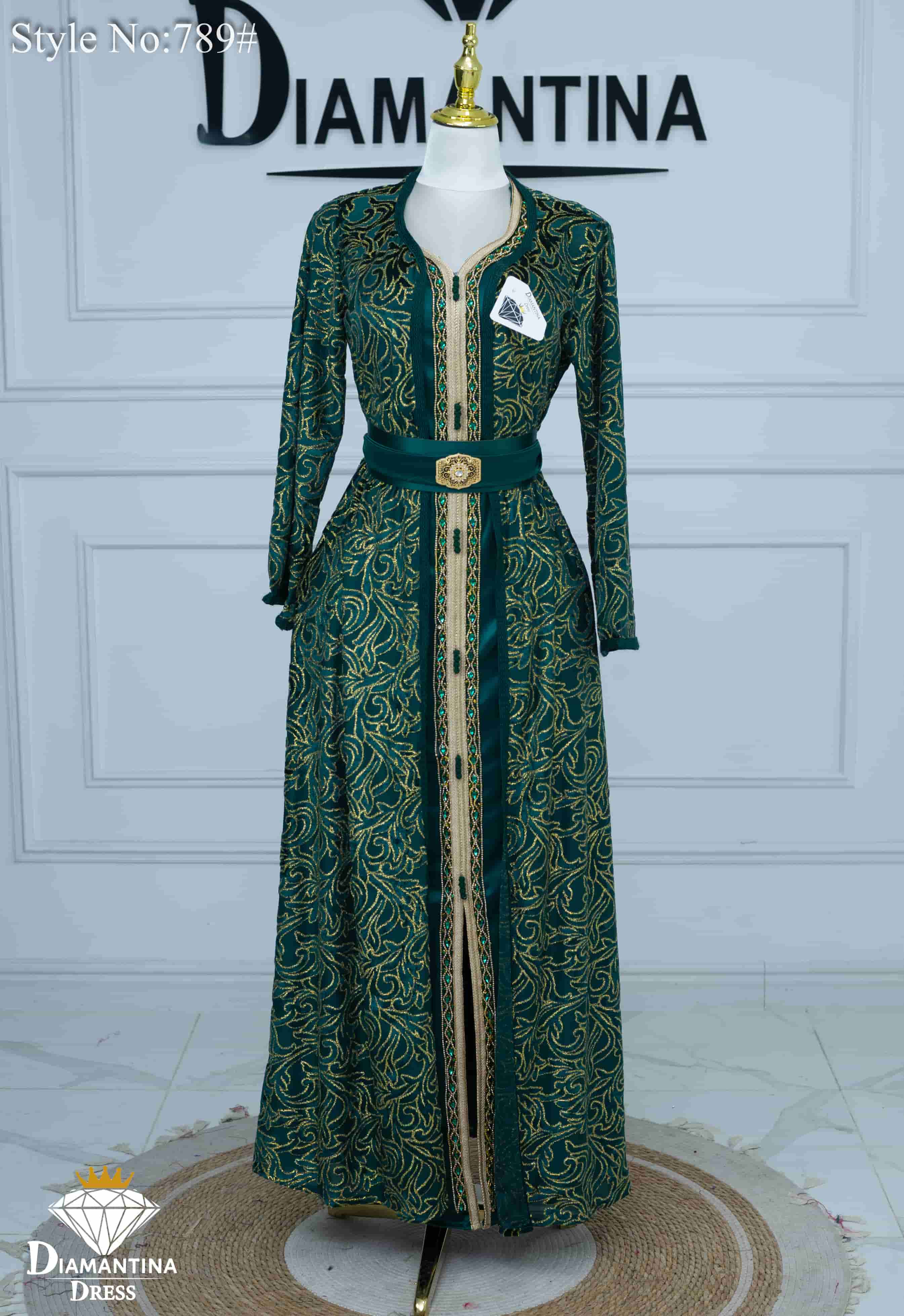 789 قفطان قطعتين قطيفة الهوى رقم