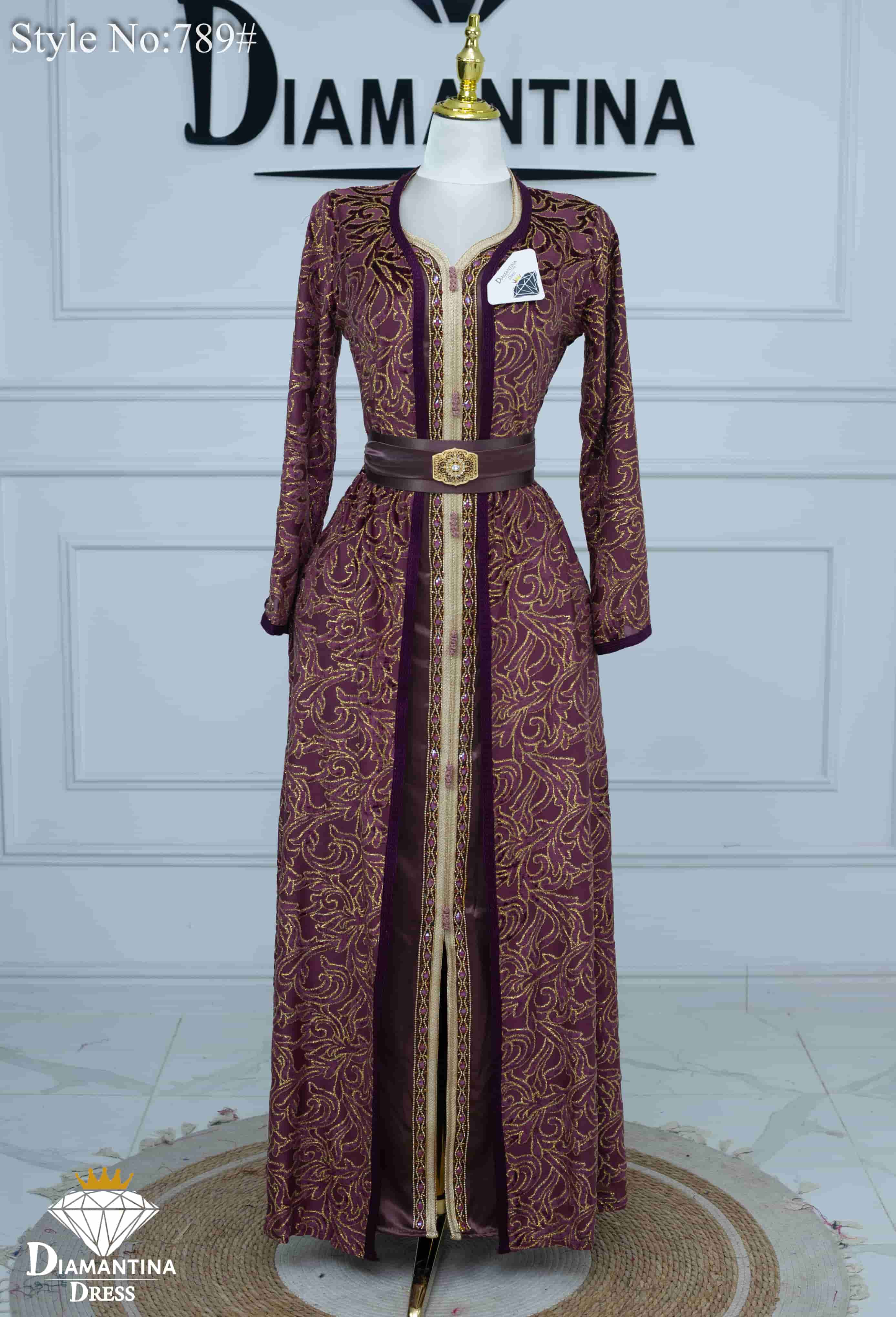 789 قفطان قطعتين قطيفة الهوى رقم