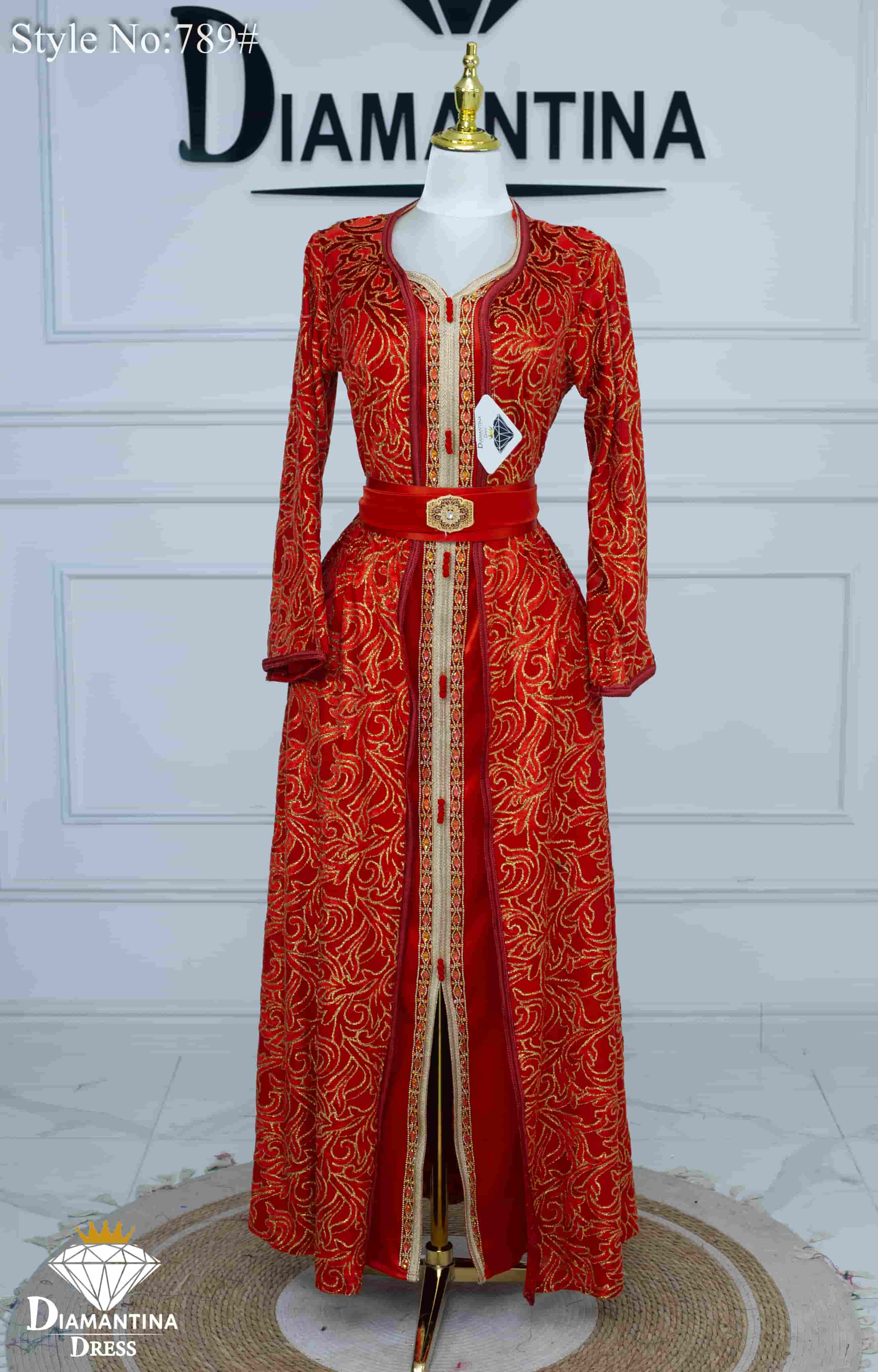 789 قفطان قطعتين قطيفة الهوى رقم