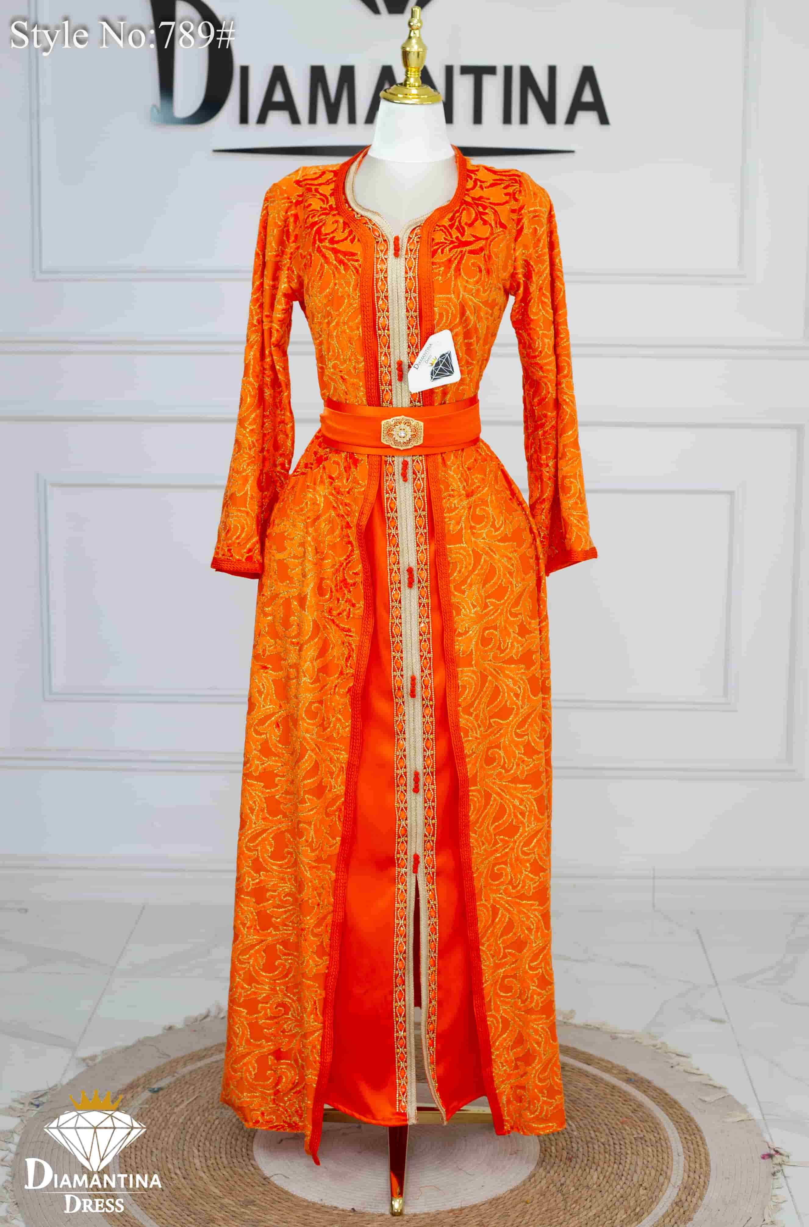 789 قفطان قطعتين قطيفة الهوى رقم