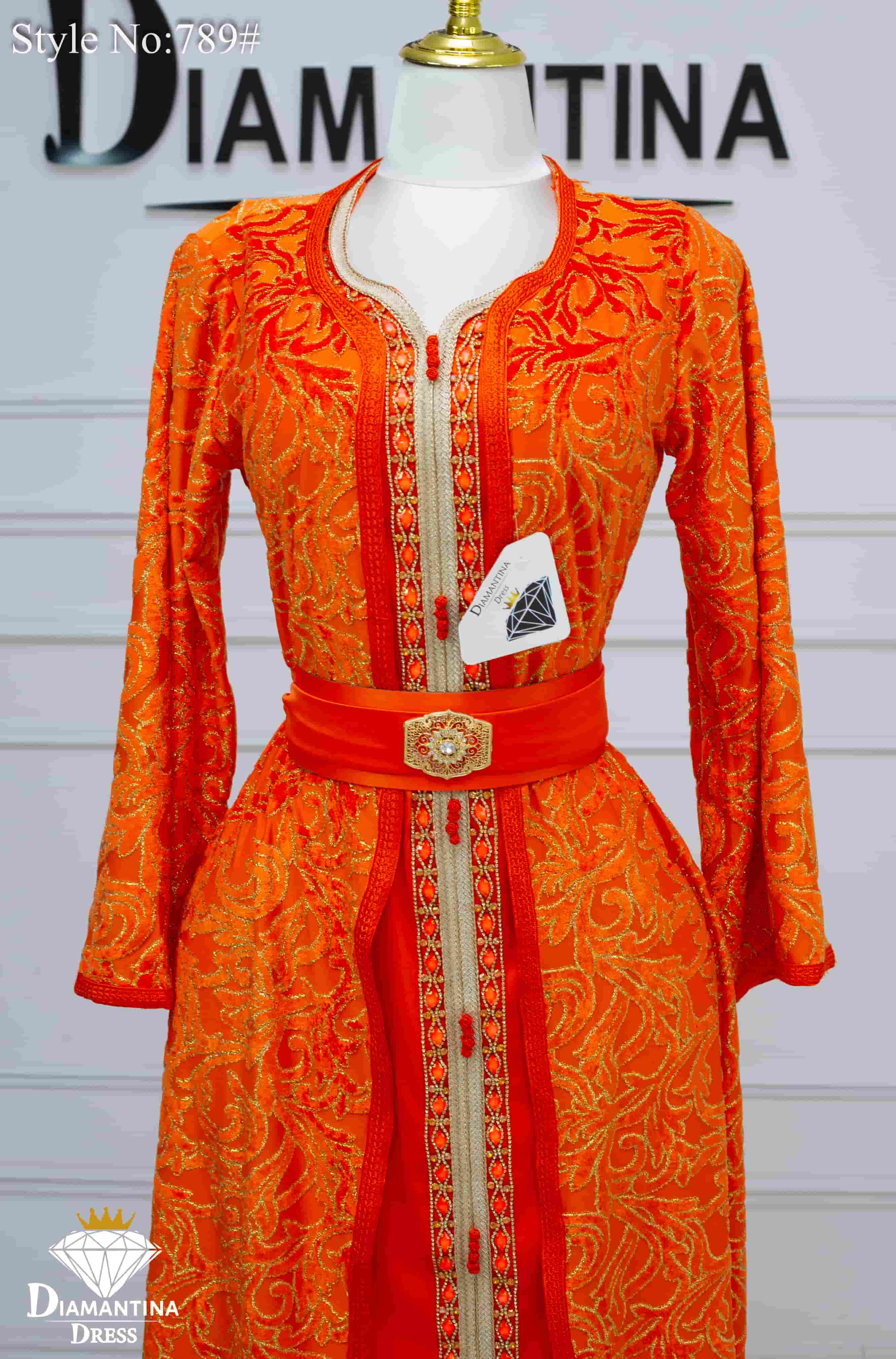 789 قفطان قطعتين قطيفة الهوى رقم