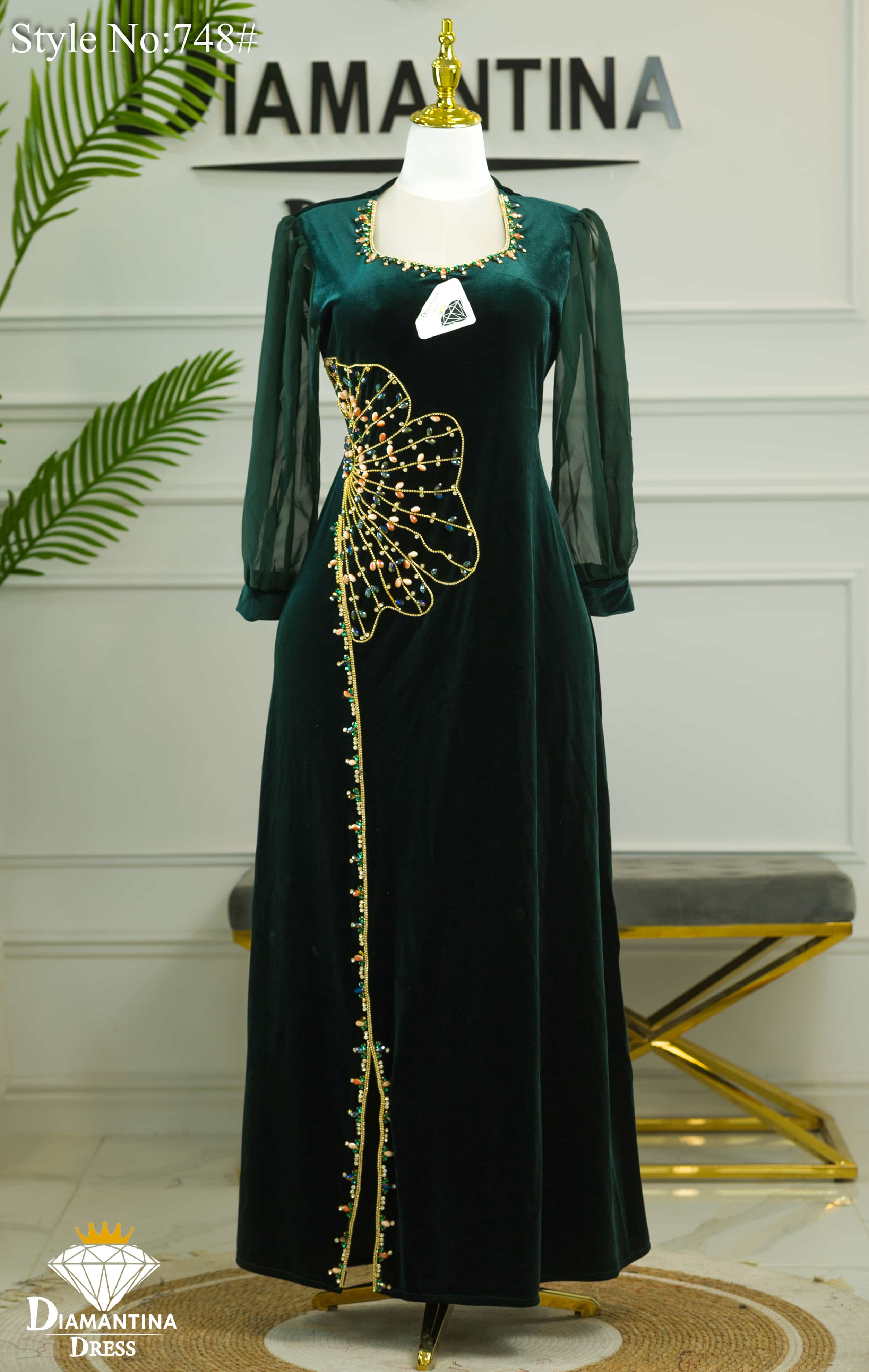 Robe fleur de chic 748#