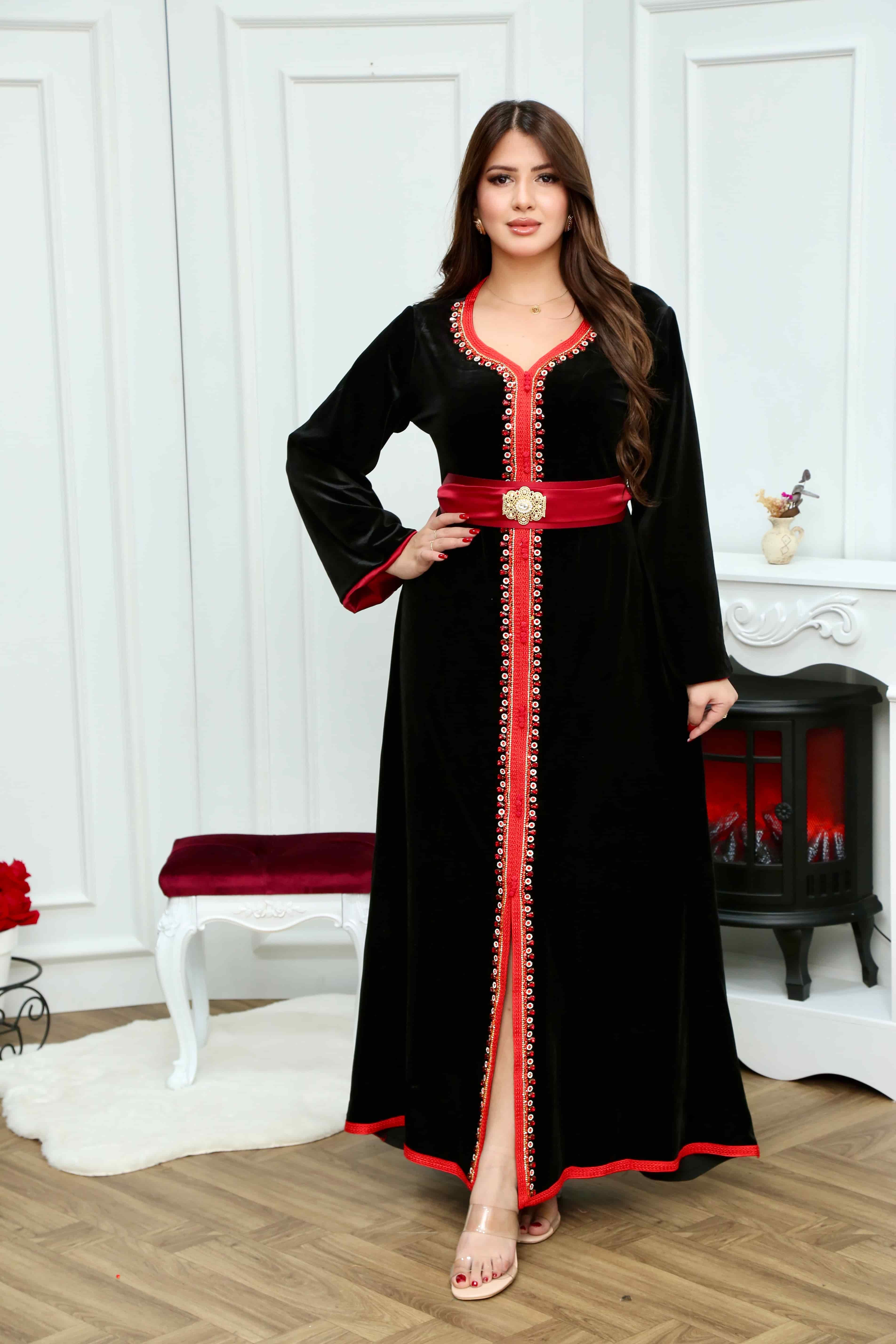 796 قفطان مخمل قطيفة رقم