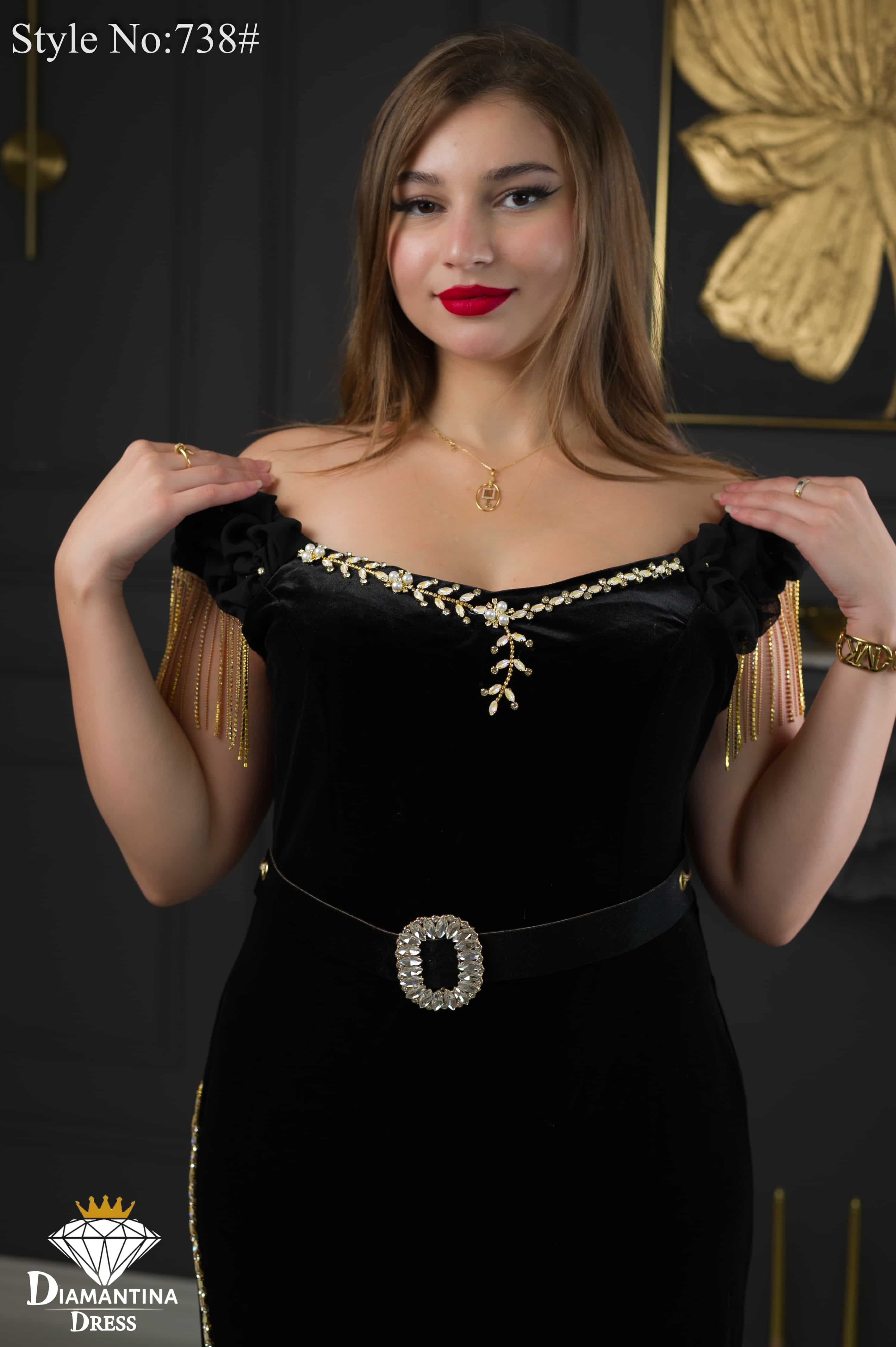 Robe de soirée  738#