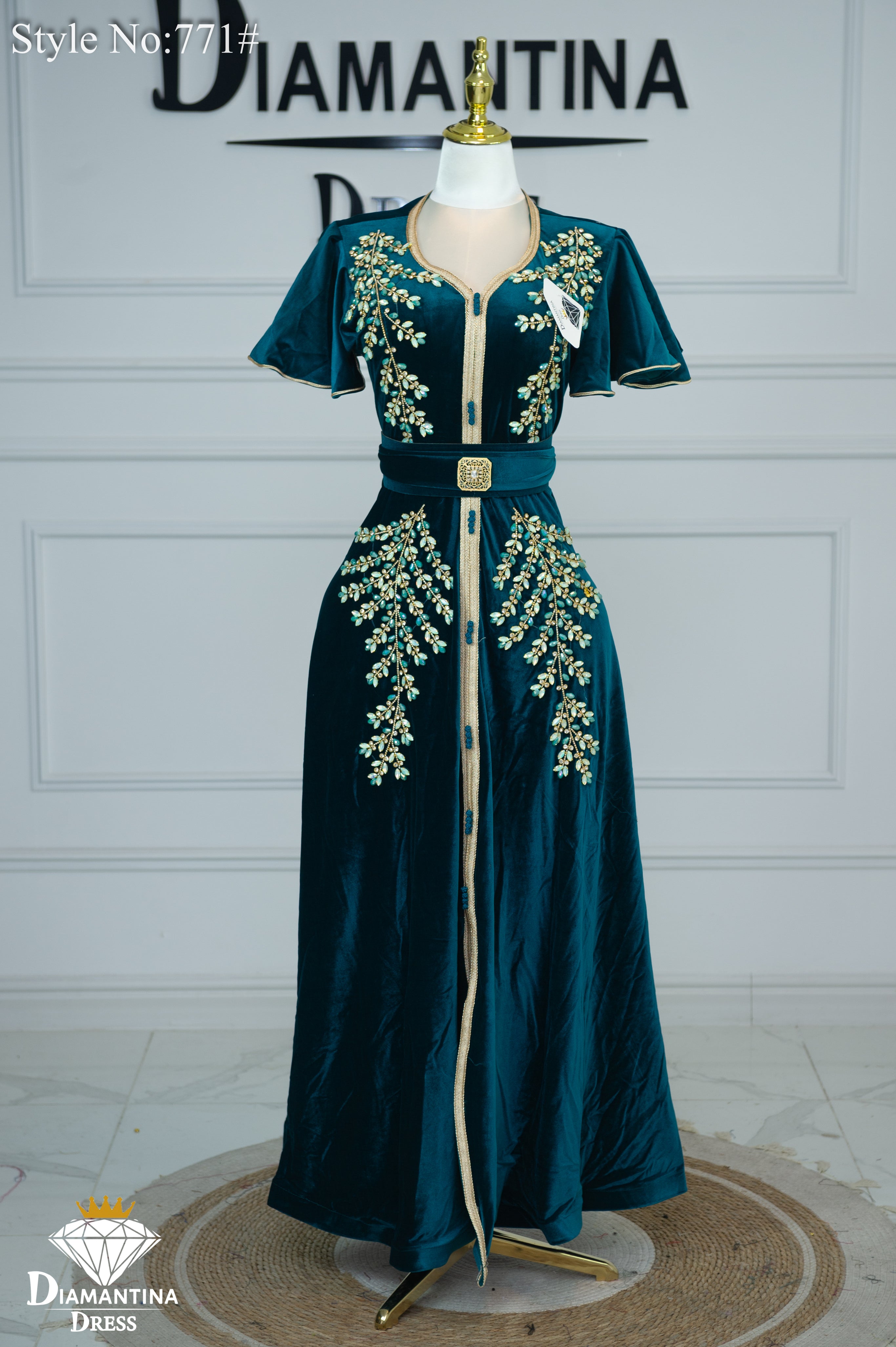 Robe kaftan cloche 771#