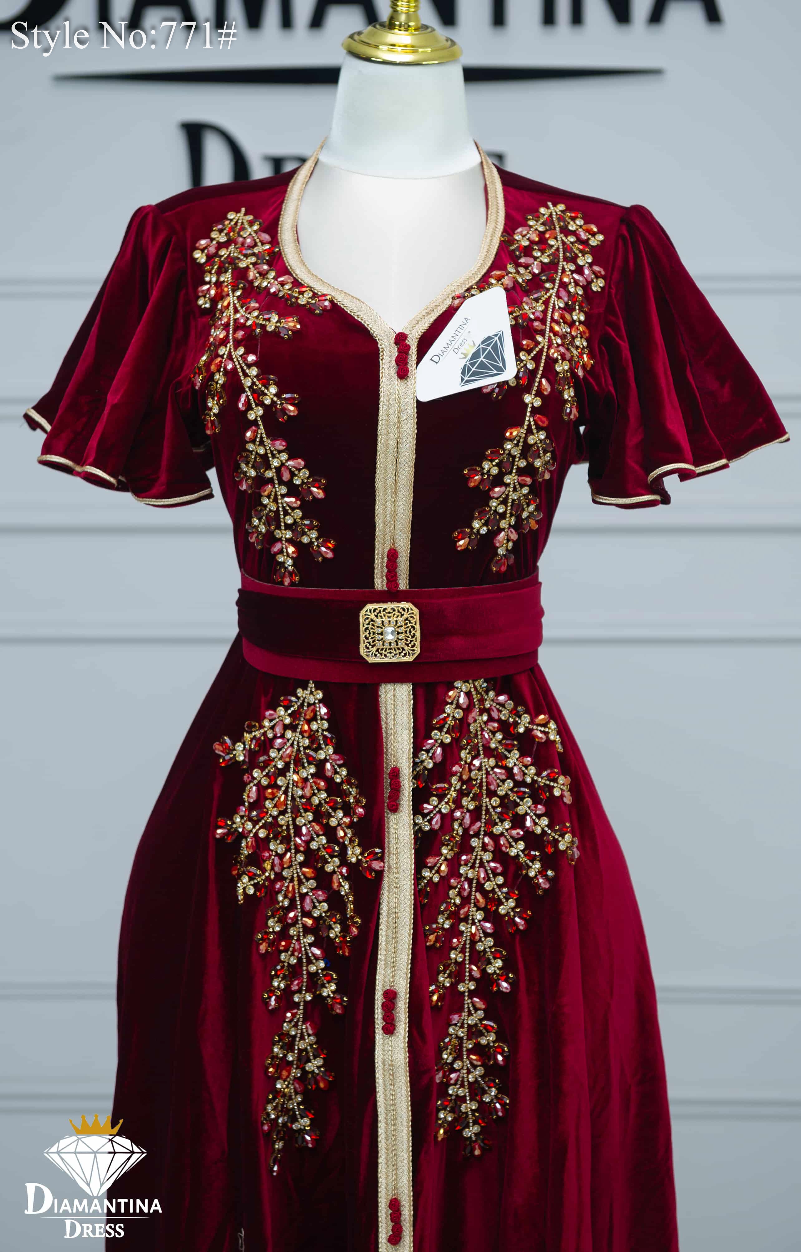 Robe kaftan cloche 771#