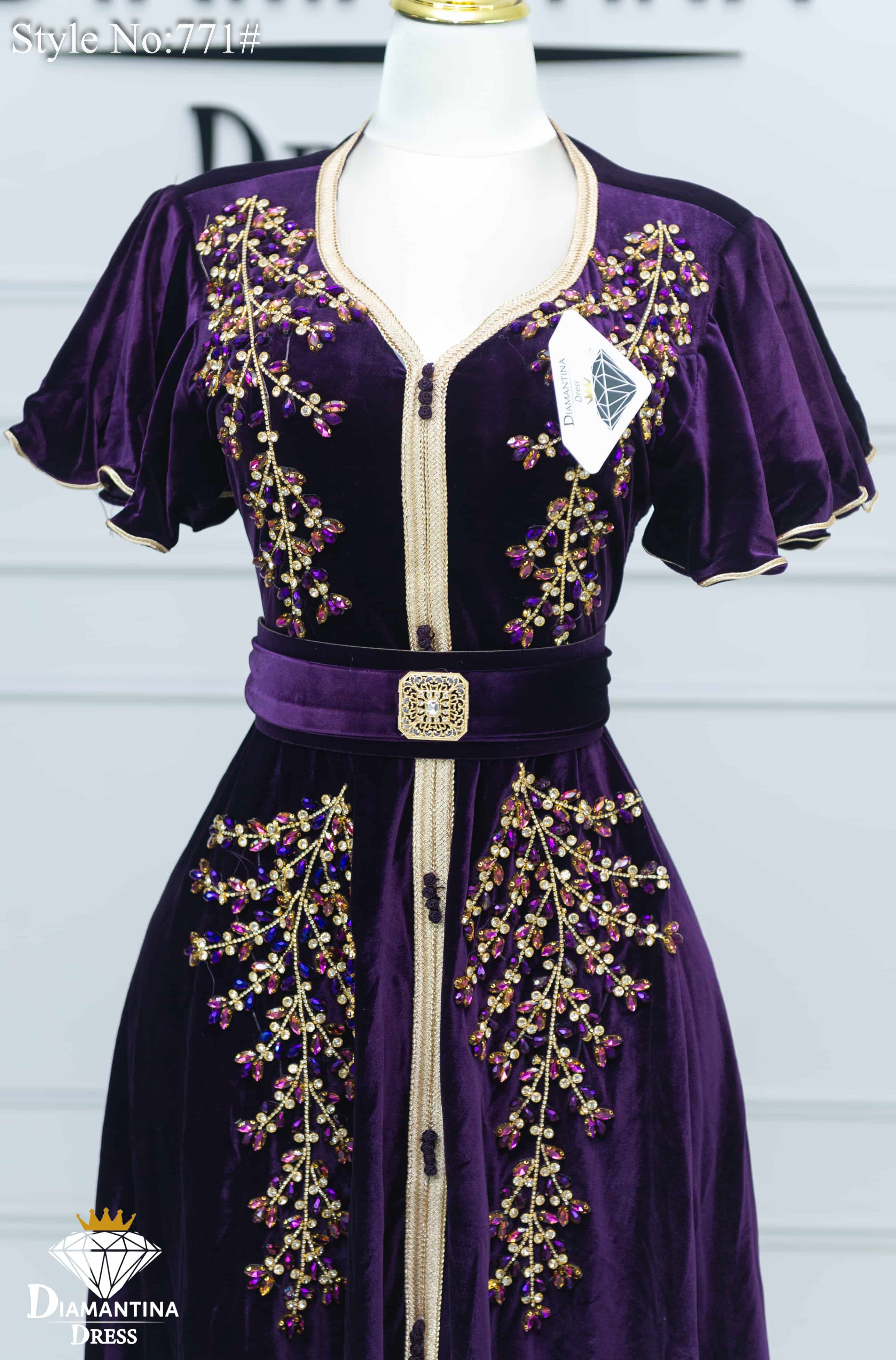 Robe kaftan cloche 771#