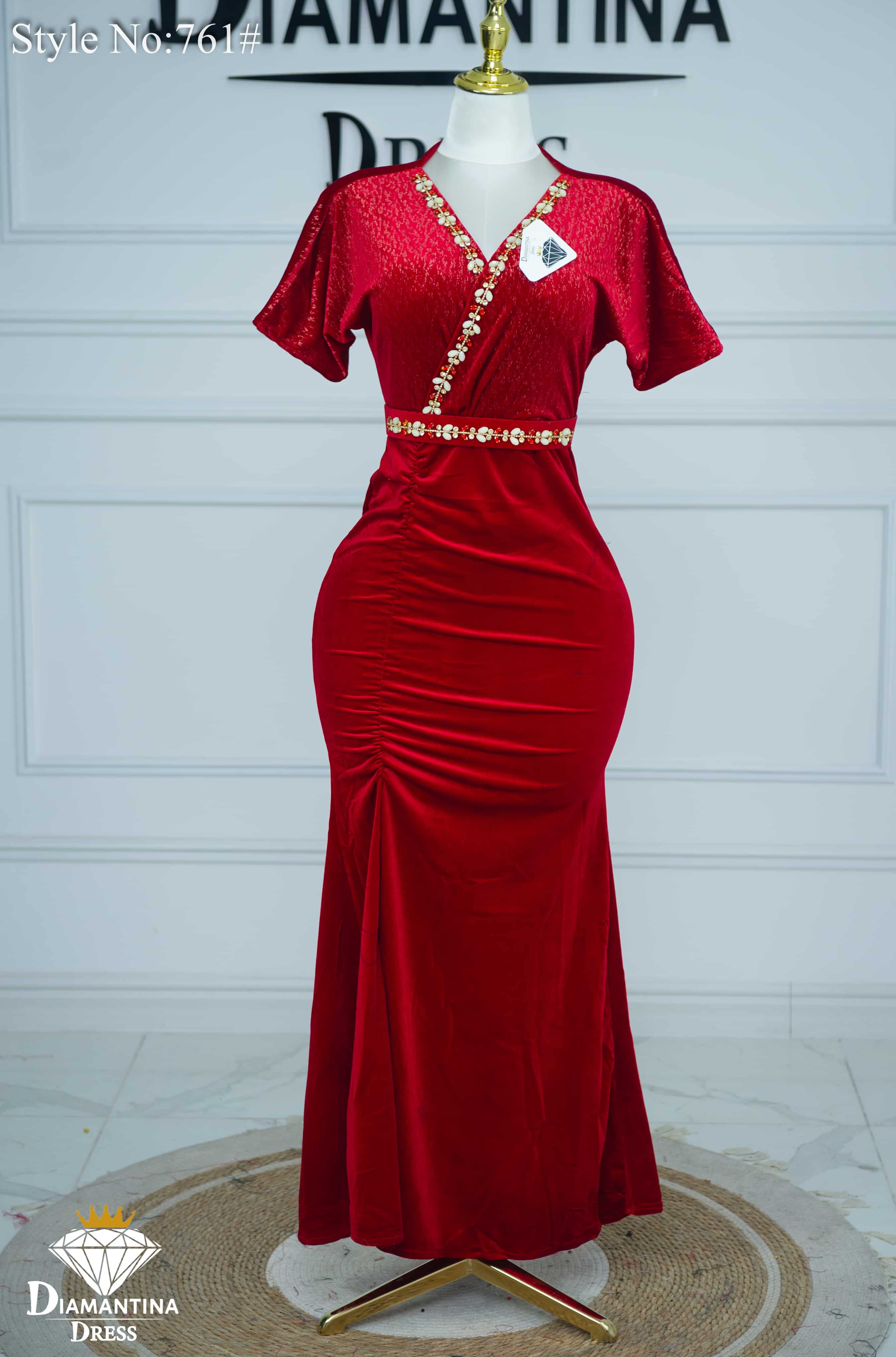 Robe cach-coeur soirée 761#