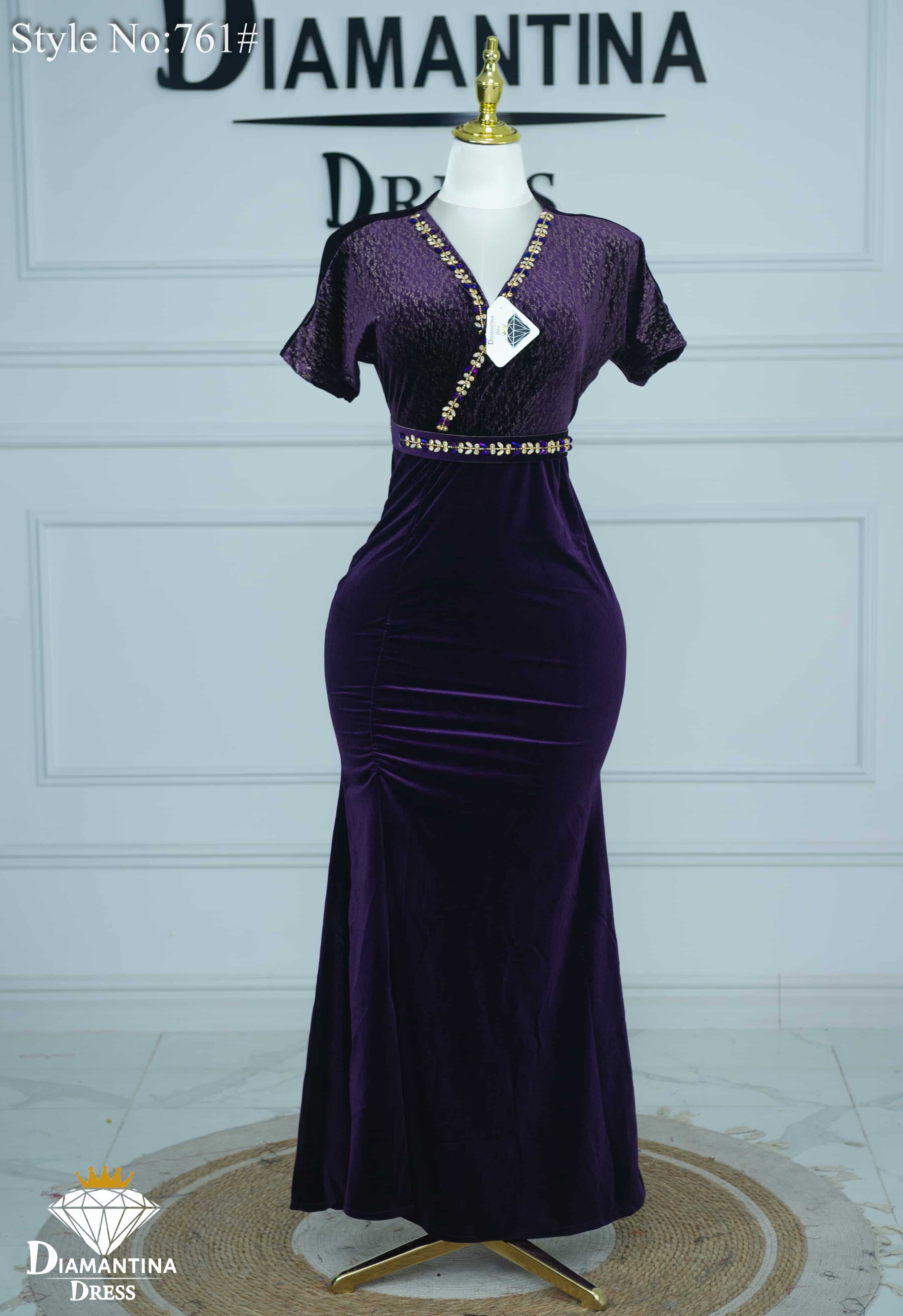 Robe cach-coeur soirée 761#