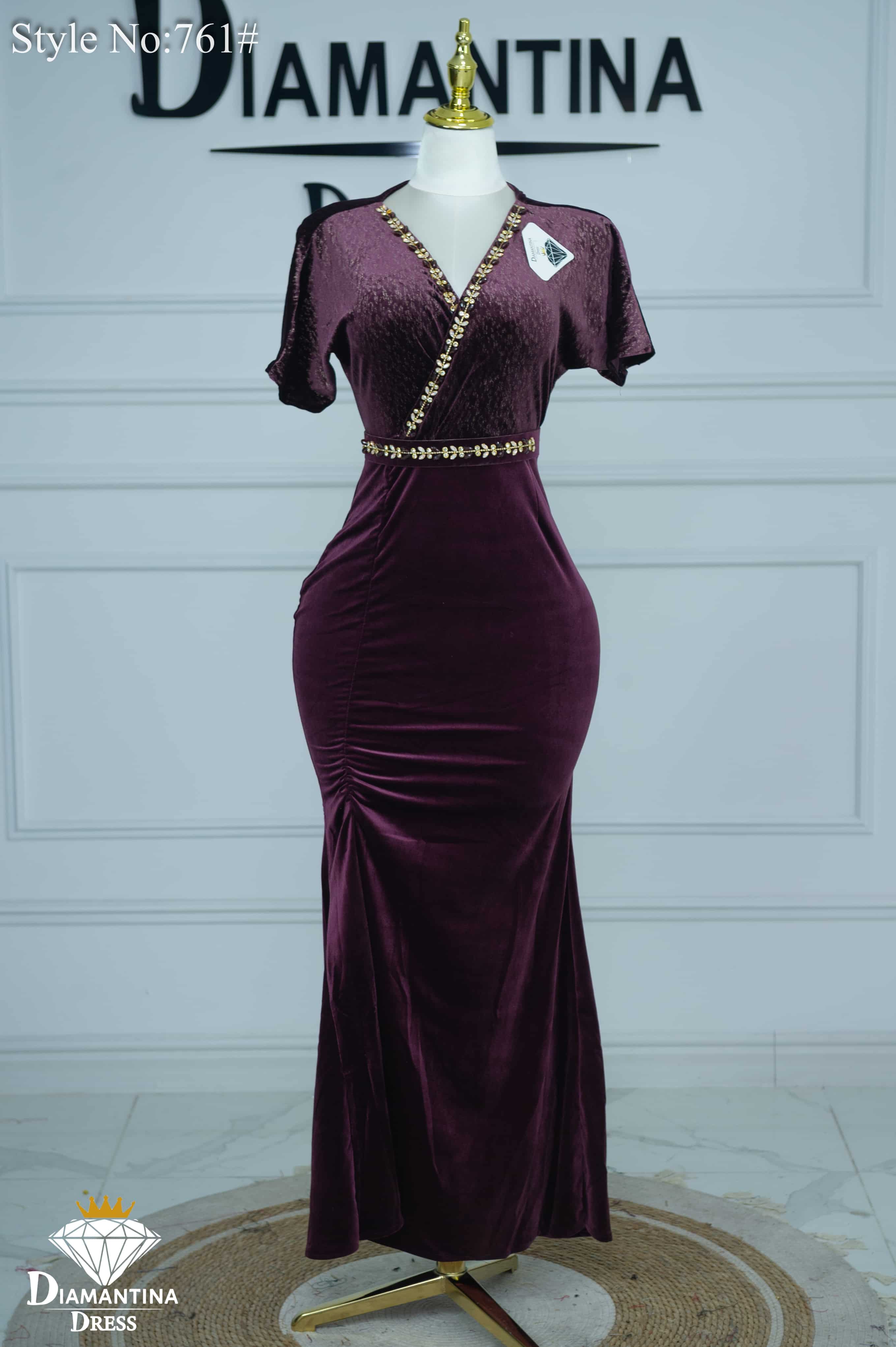 Robe cach-coeur soirée 761#