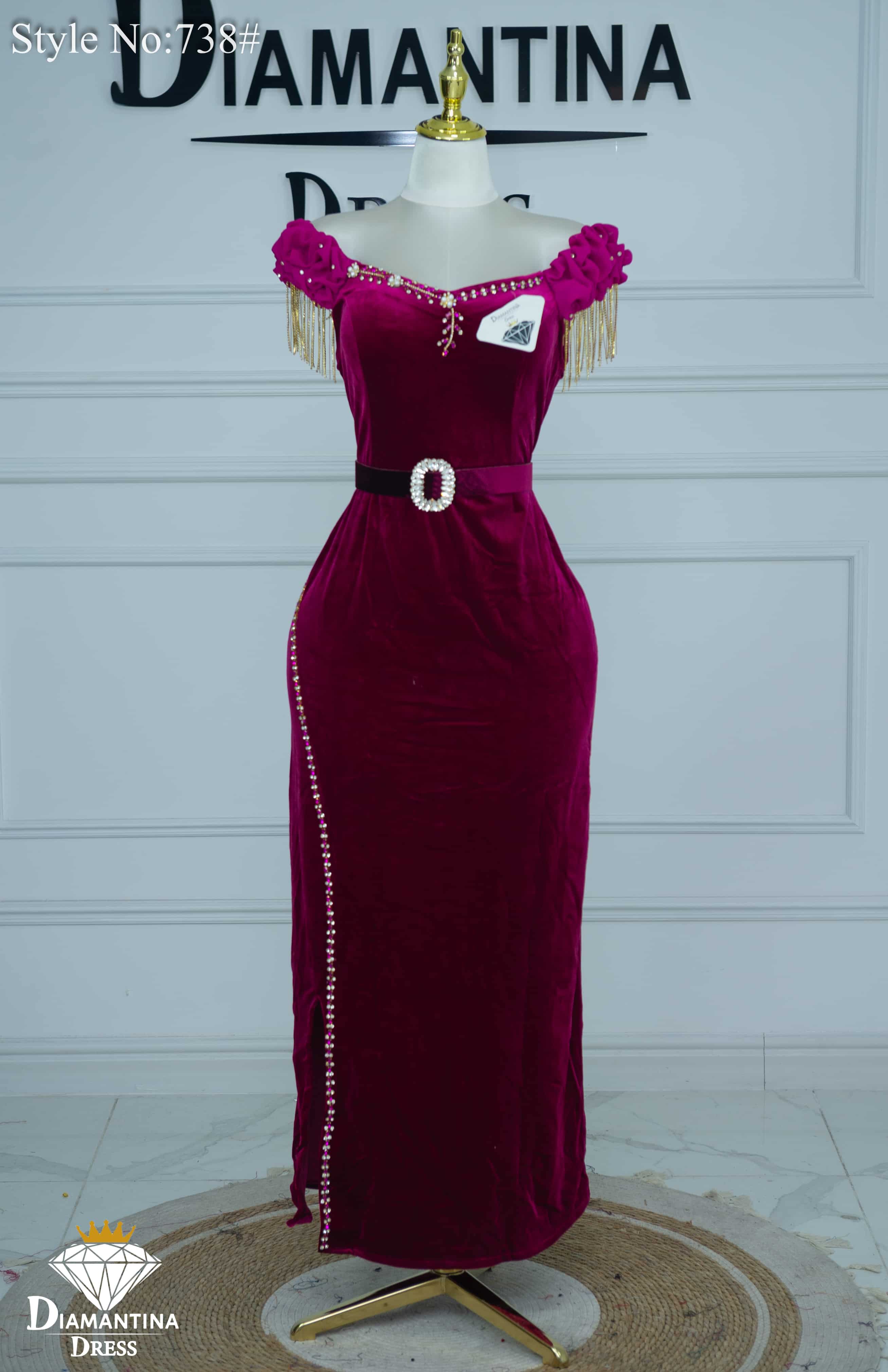 Robe de soirée  738#