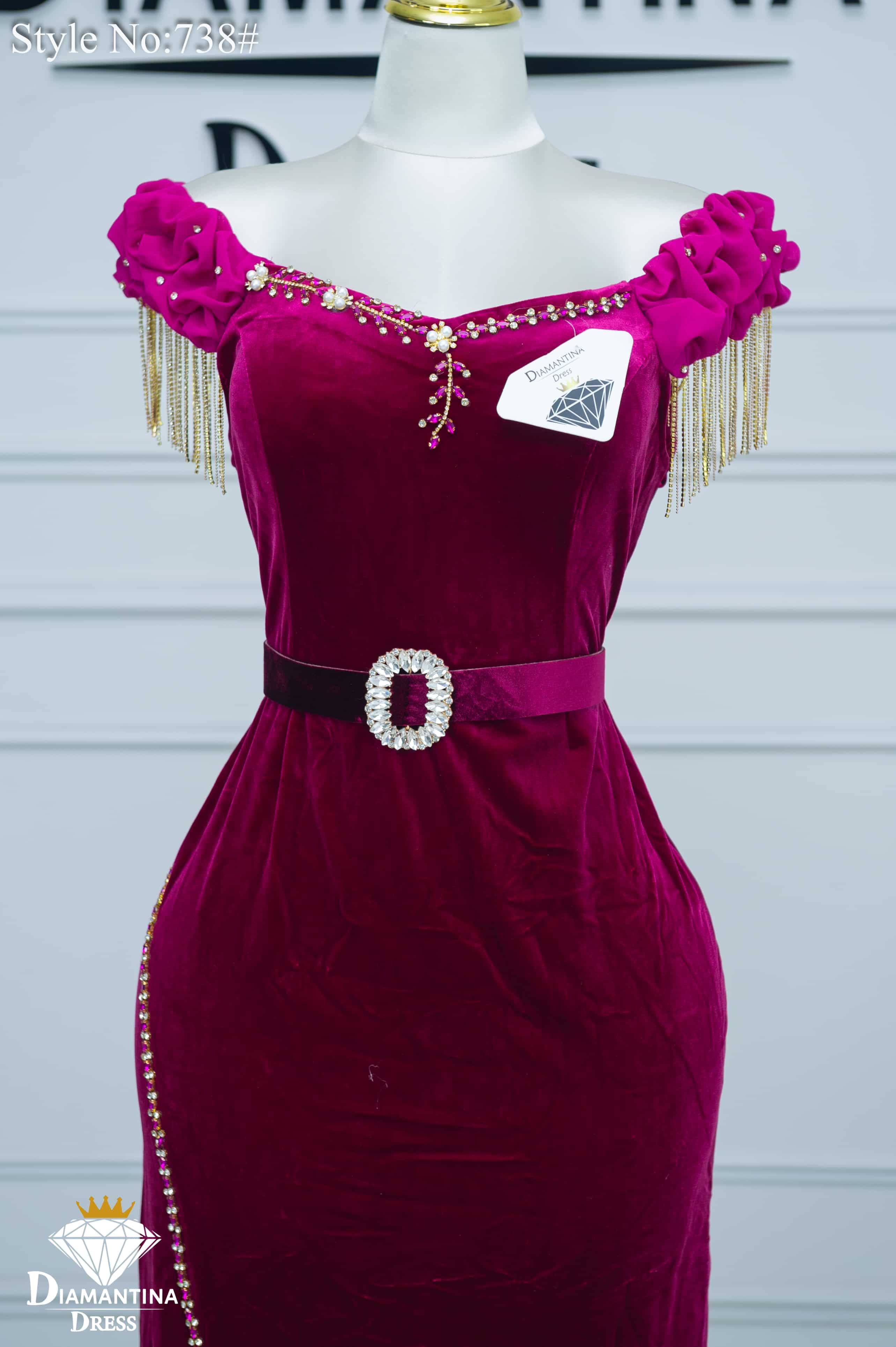 Robe de soirée  738#