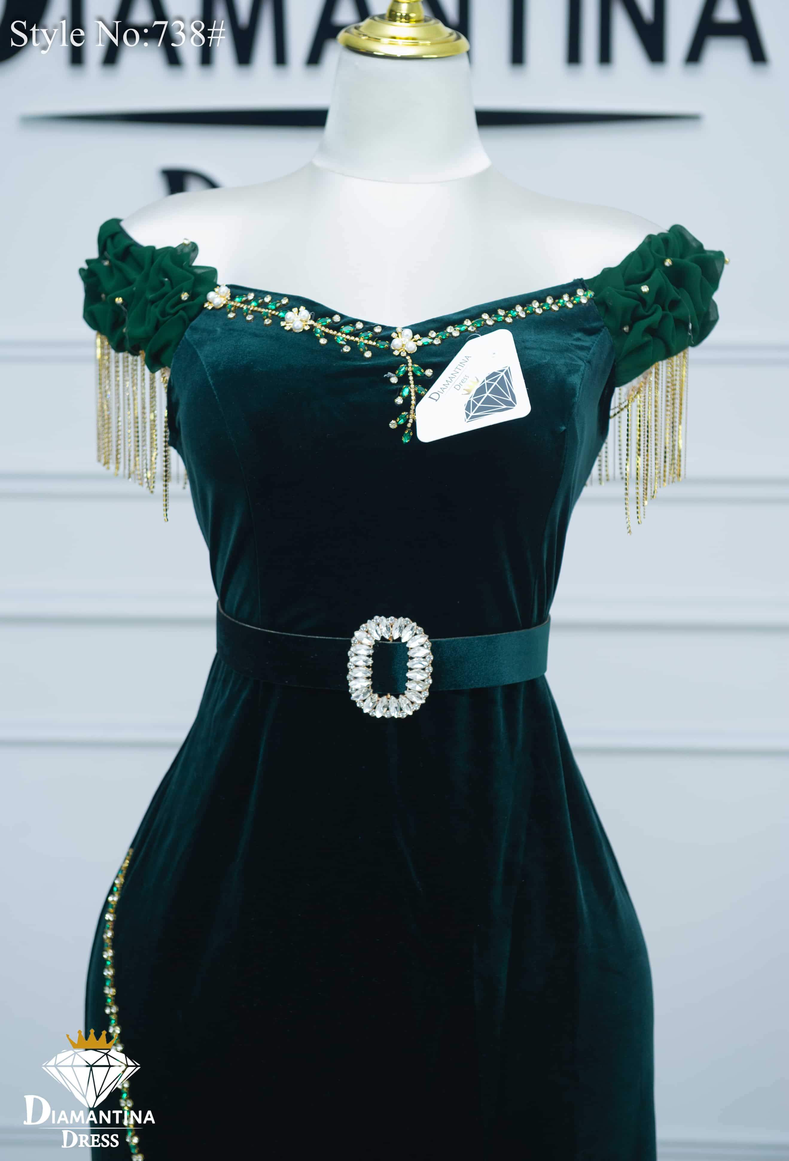 Robe de soirée  738#