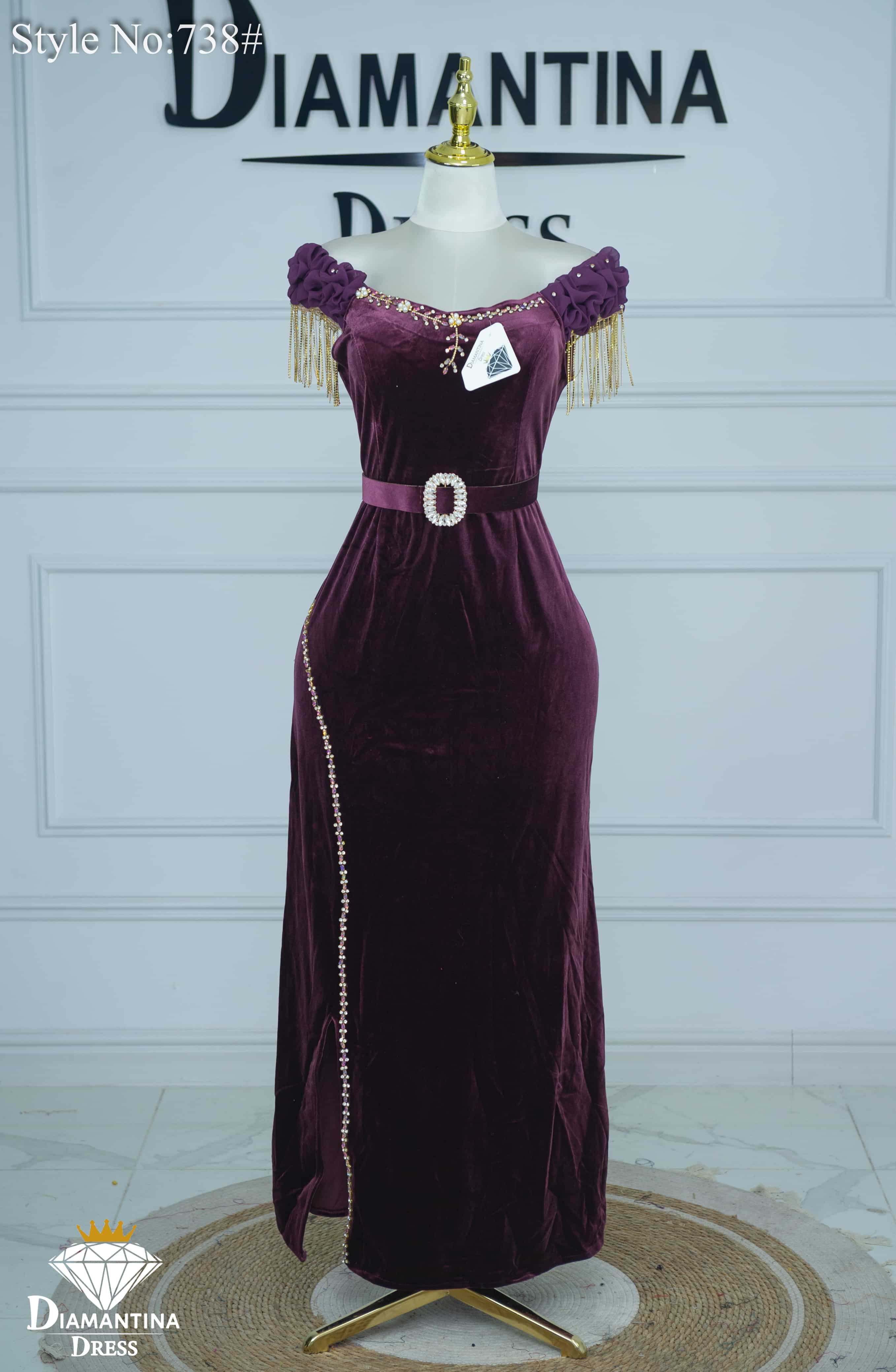 Robe de soirée  738#