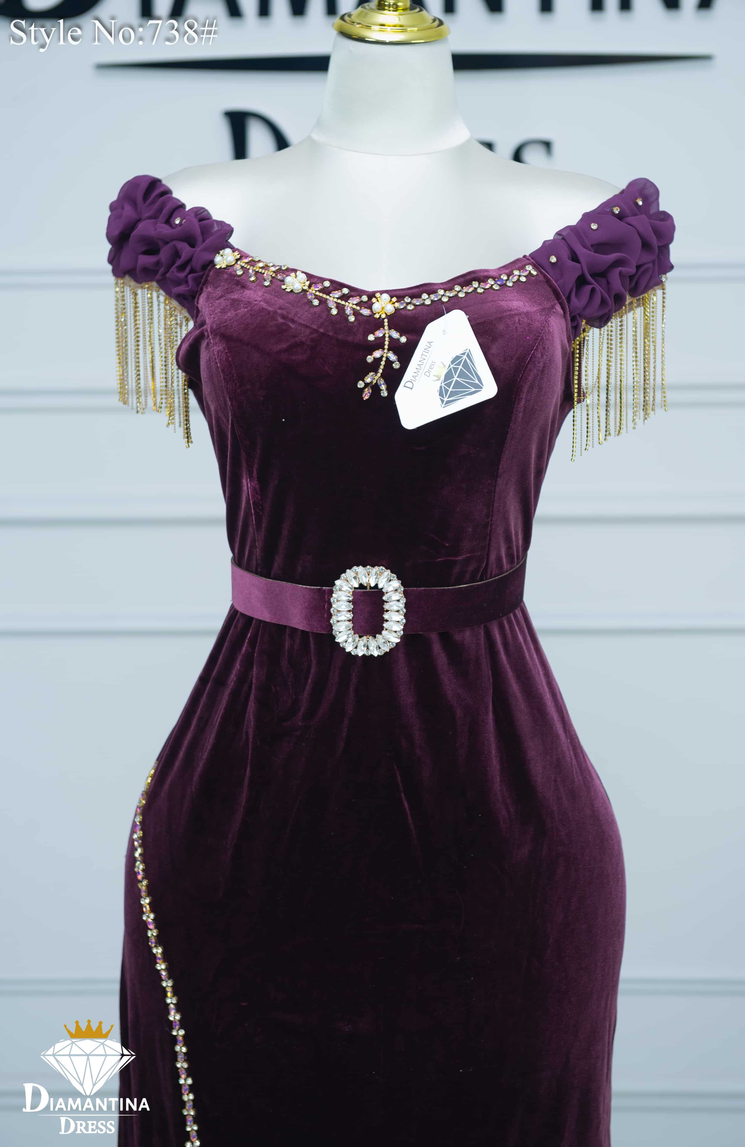 Robe de soirée  738#