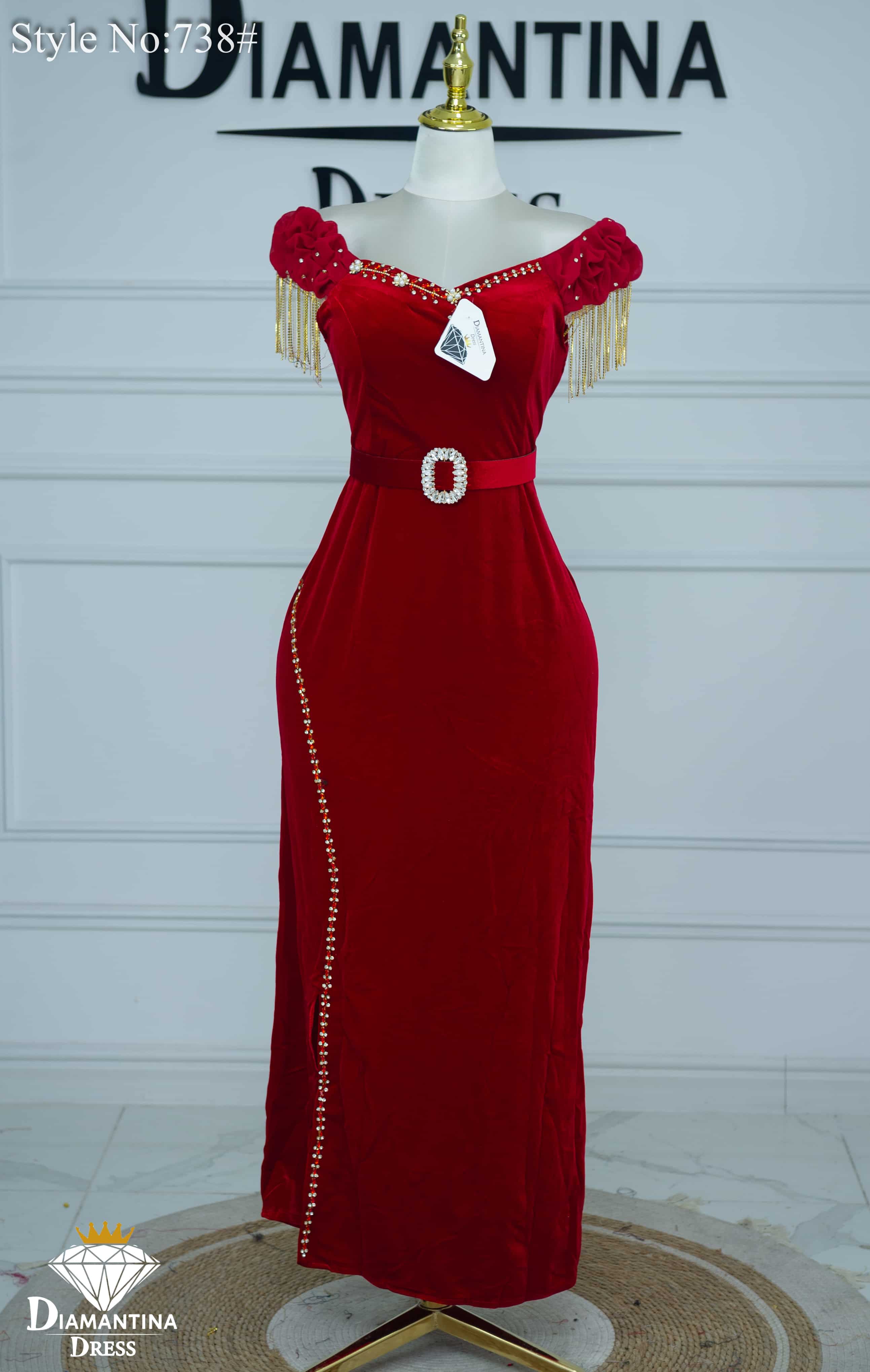 Robe de soirée  738#