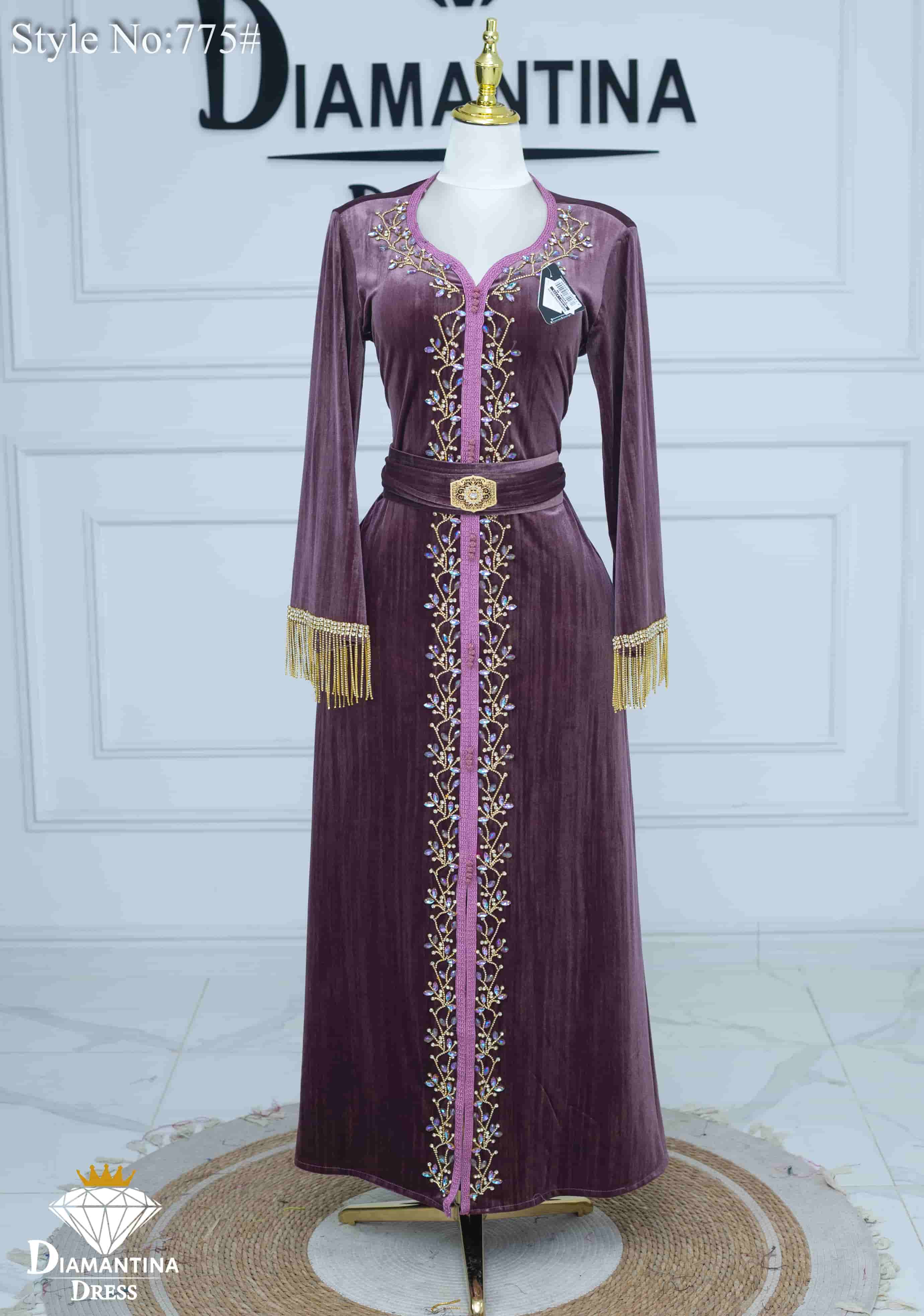 قفطان قطيفة الكمخة رقم الموديل 775