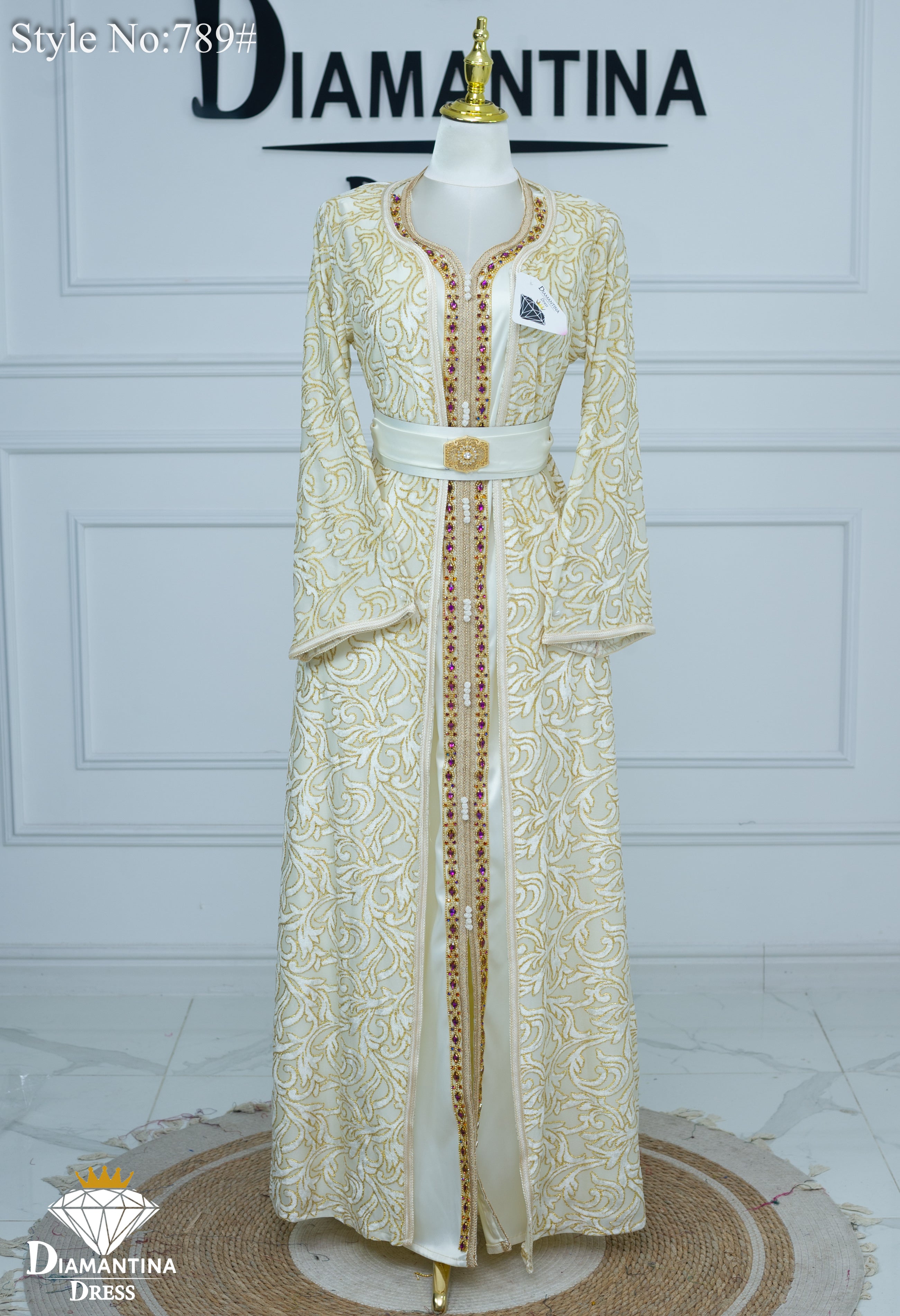 789 قفطان قطعتين قطيفة الهوى رقم