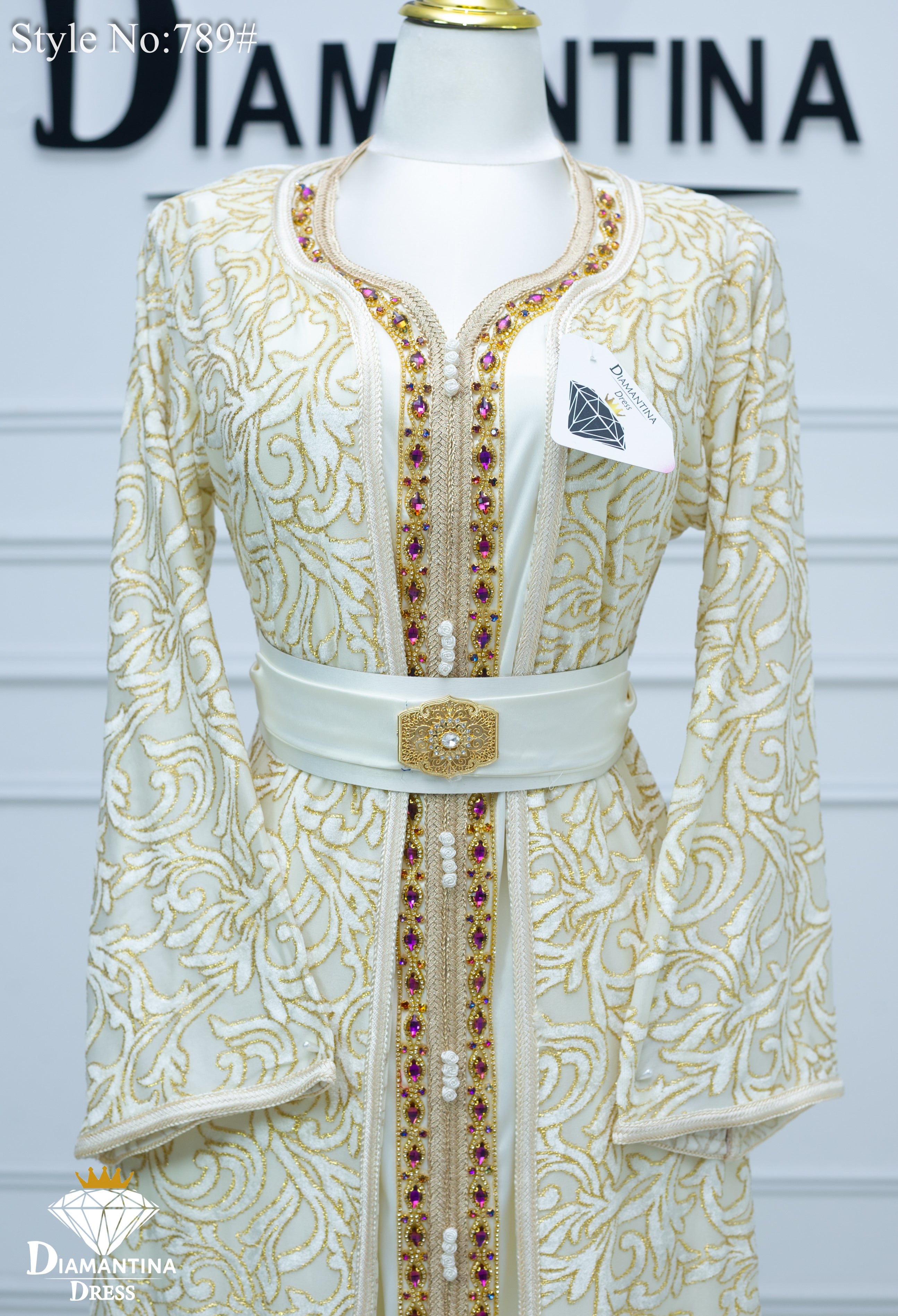 789 قفطان قطعتين قطيفة الهوى رقم