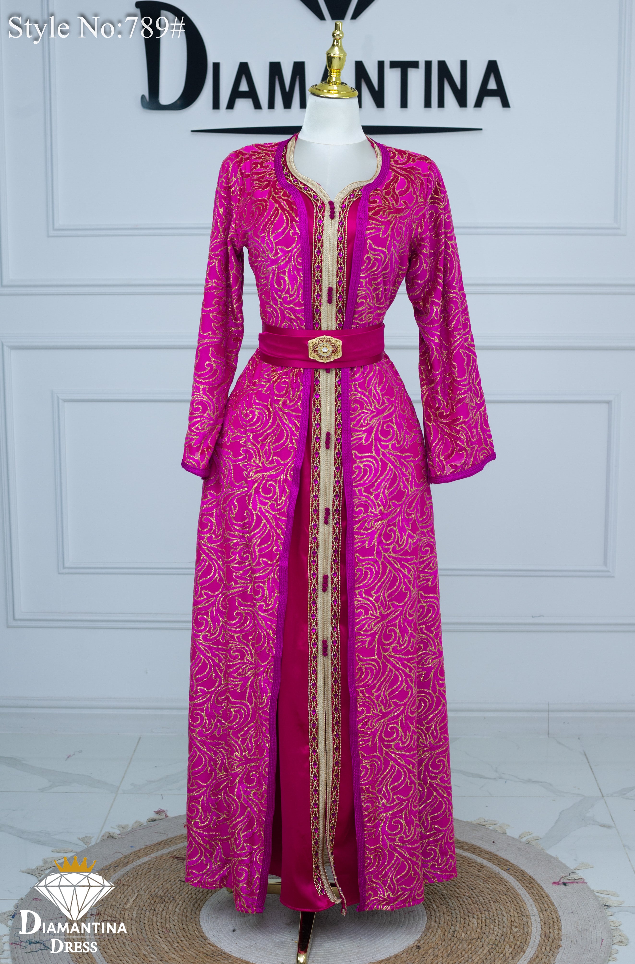 789 قفطان قطعتين قطيفة الهوى رقم