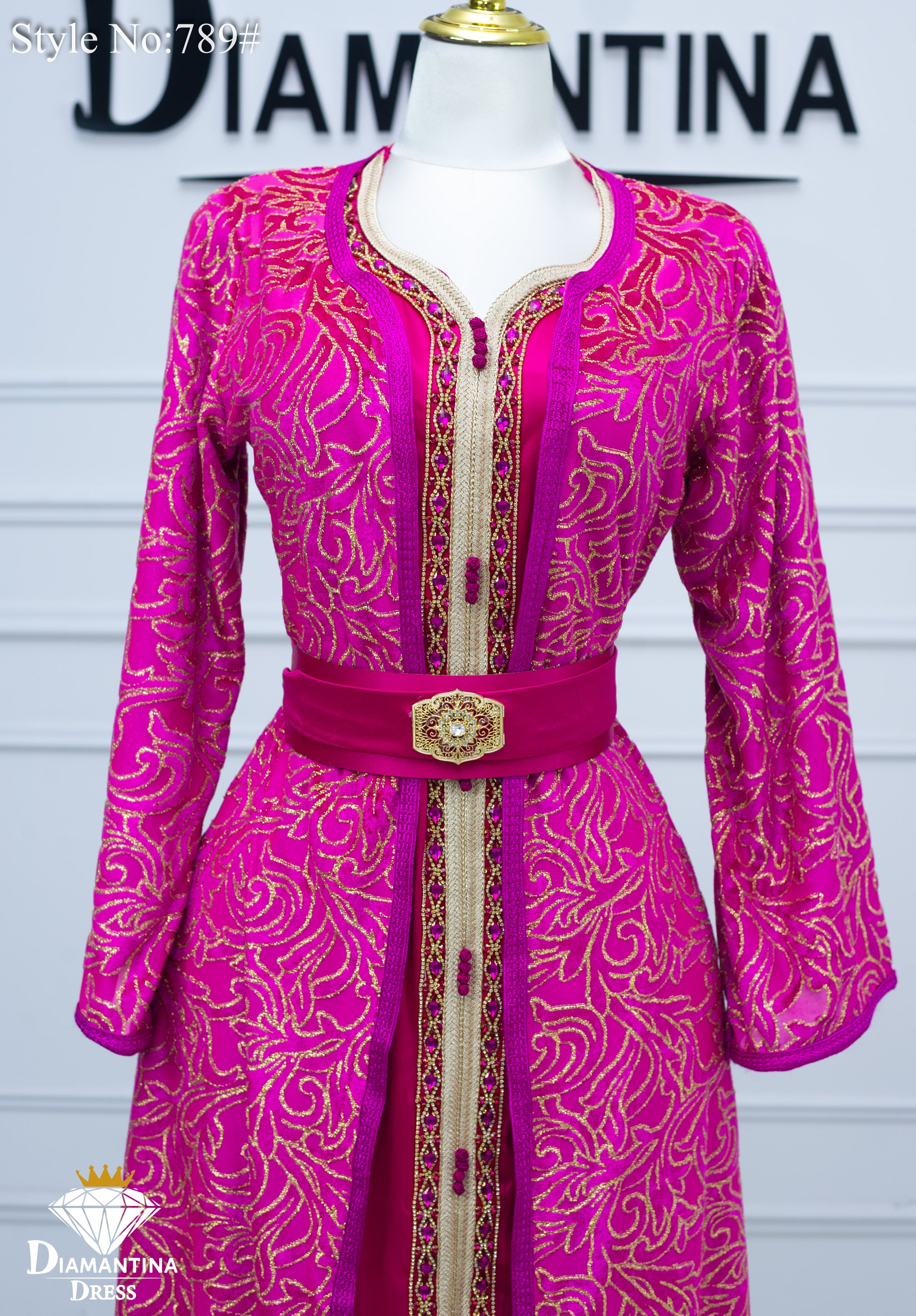 789 قفطان قطعتين قطيفة الهوى رقم