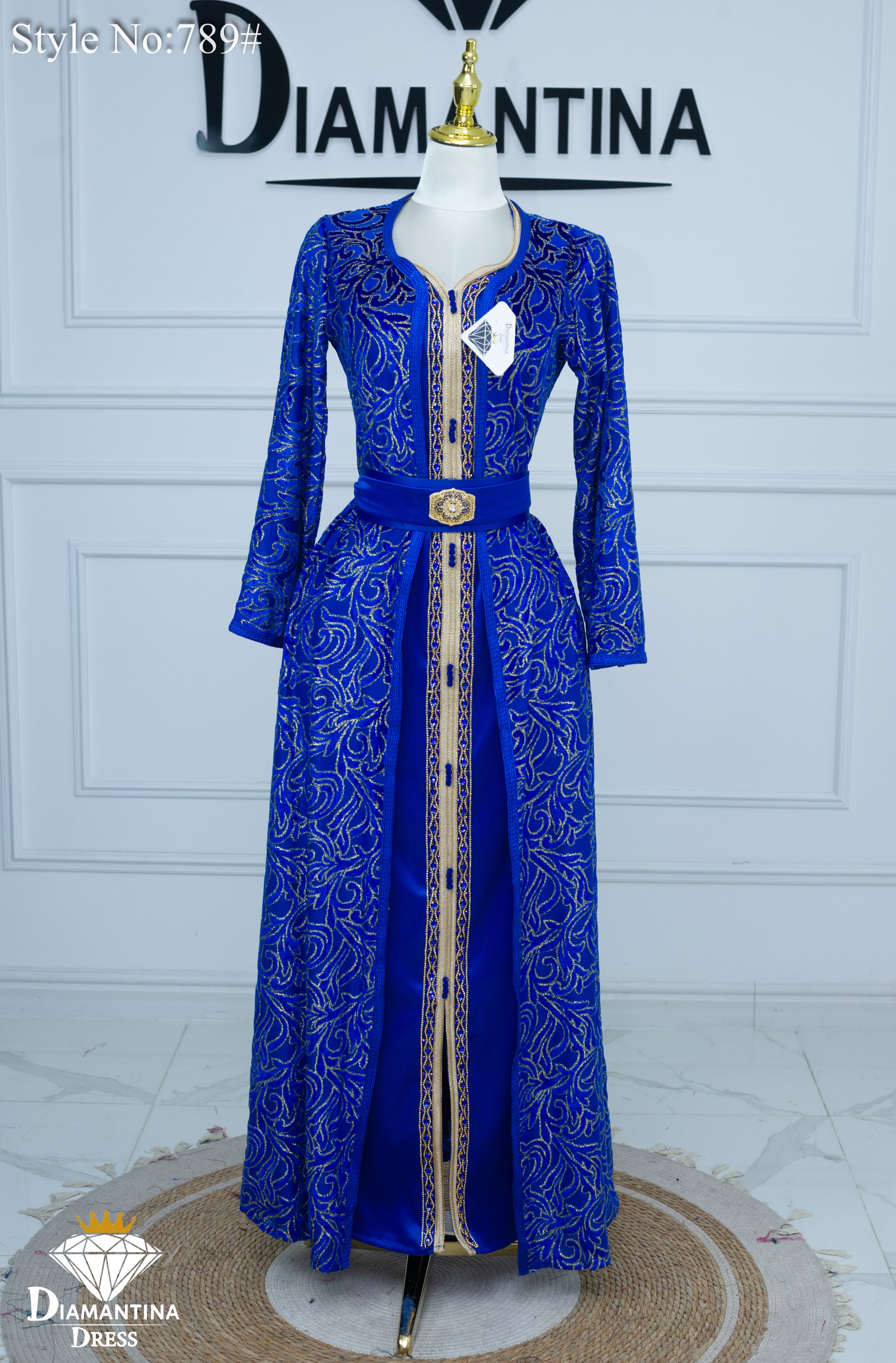 789 قفطان قطعتين قطيفة الهوى رقم