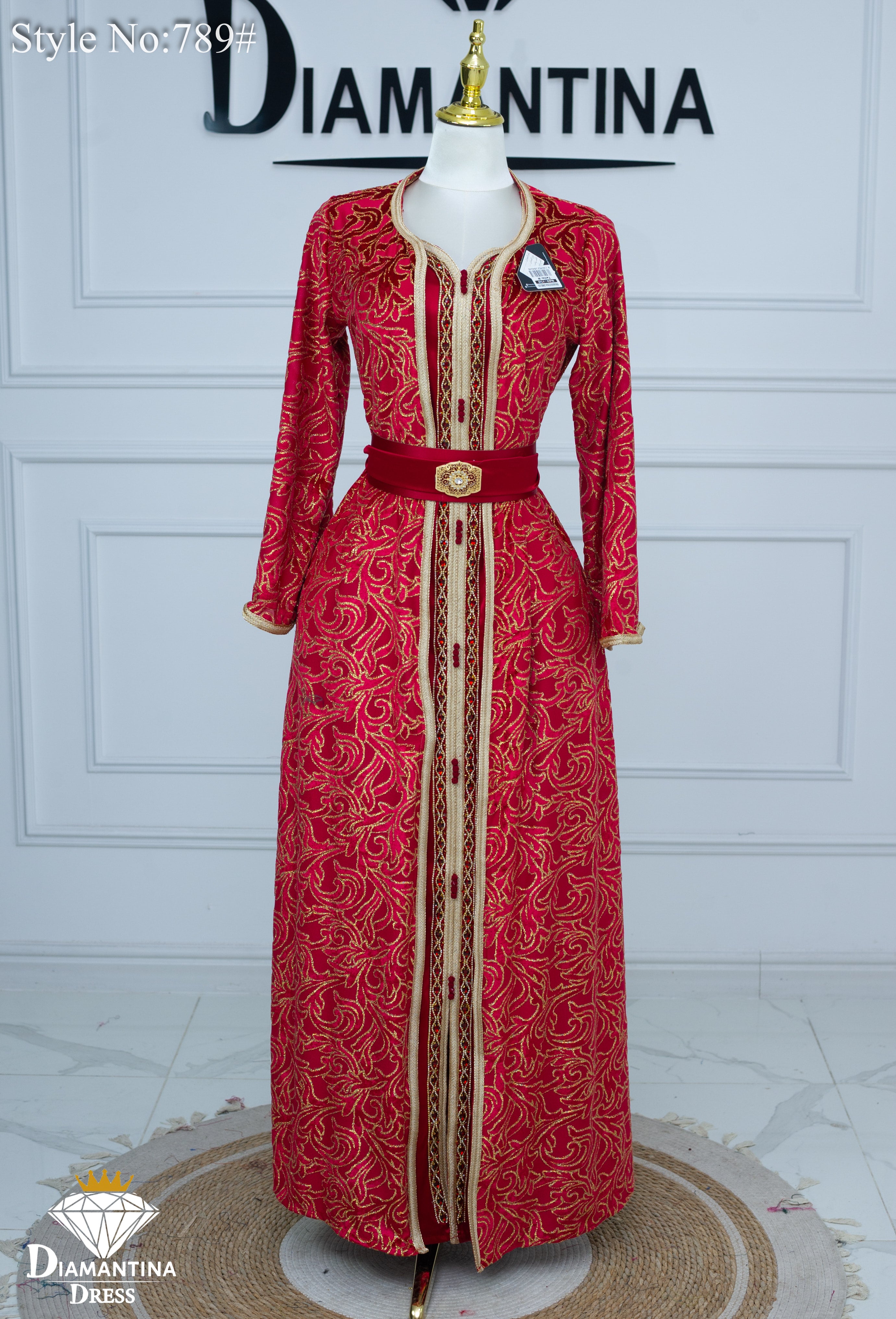 789 قفطان قطعتين قطيفة الهوى رقم