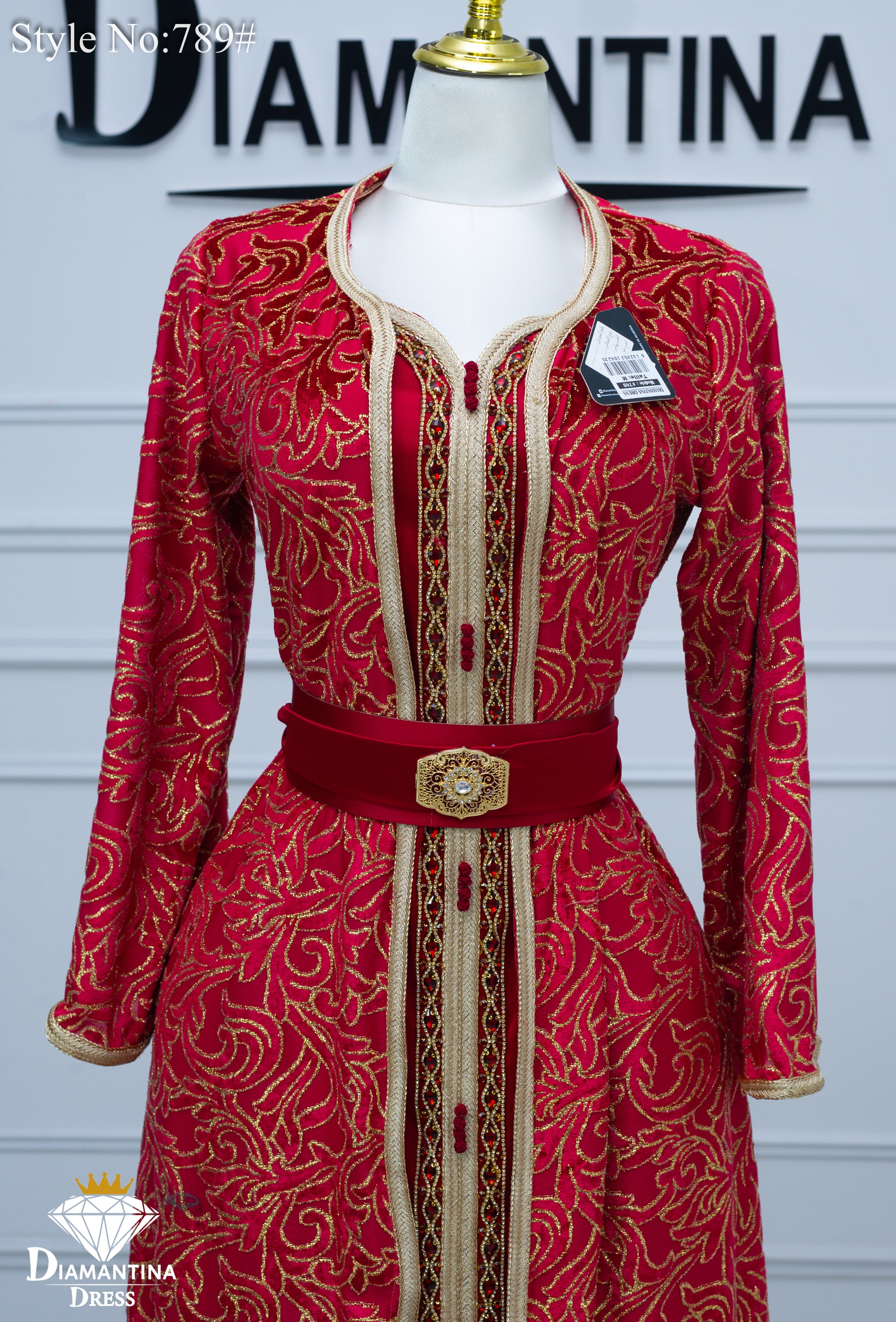 789 قفطان قطعتين قطيفة الهوى رقم