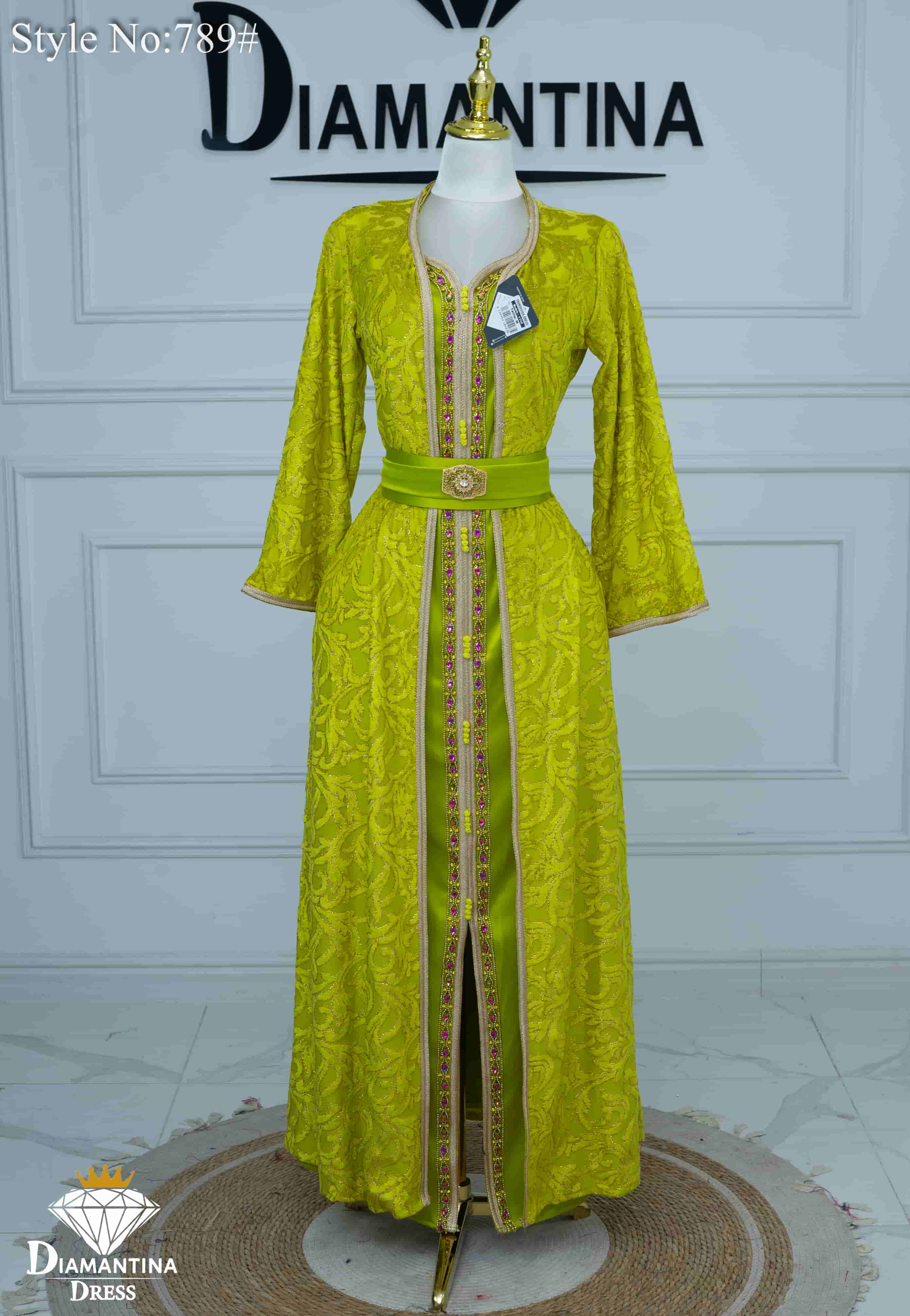 789 قفطان قطعتين قطيفة الهوى رقم