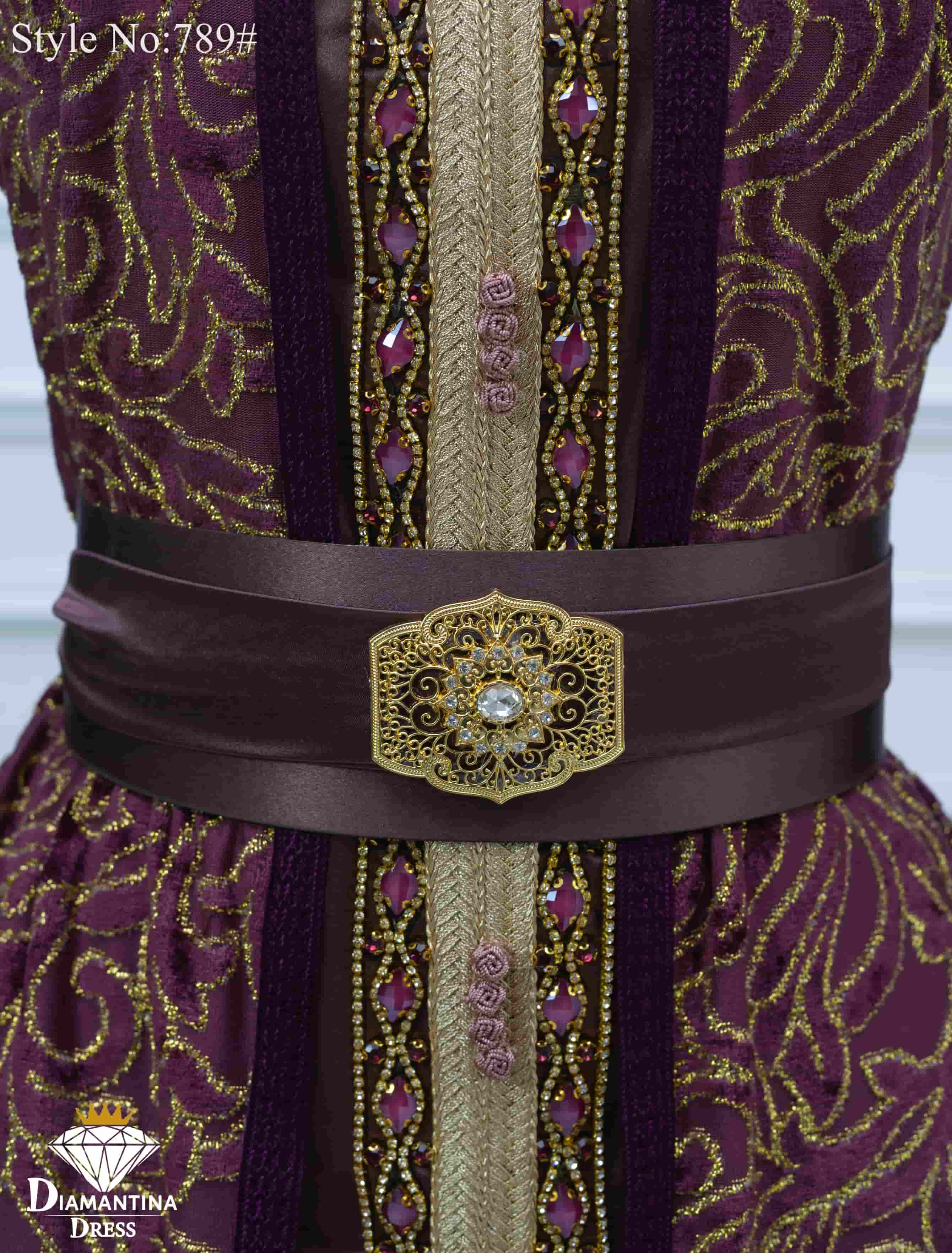 789 قفطان قطعتين قطيفة الهوى رقم