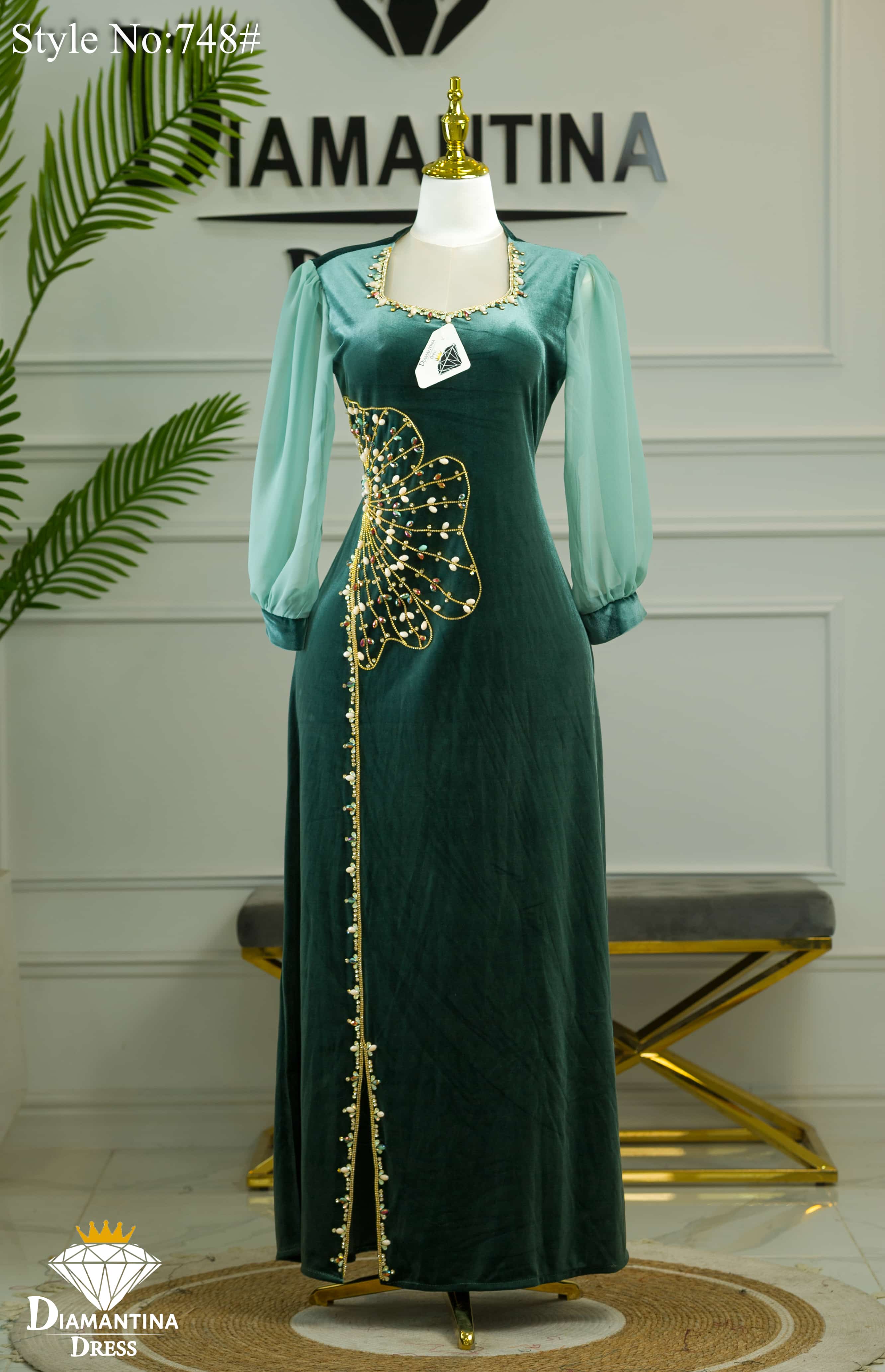 Robe fleur de chic 748#