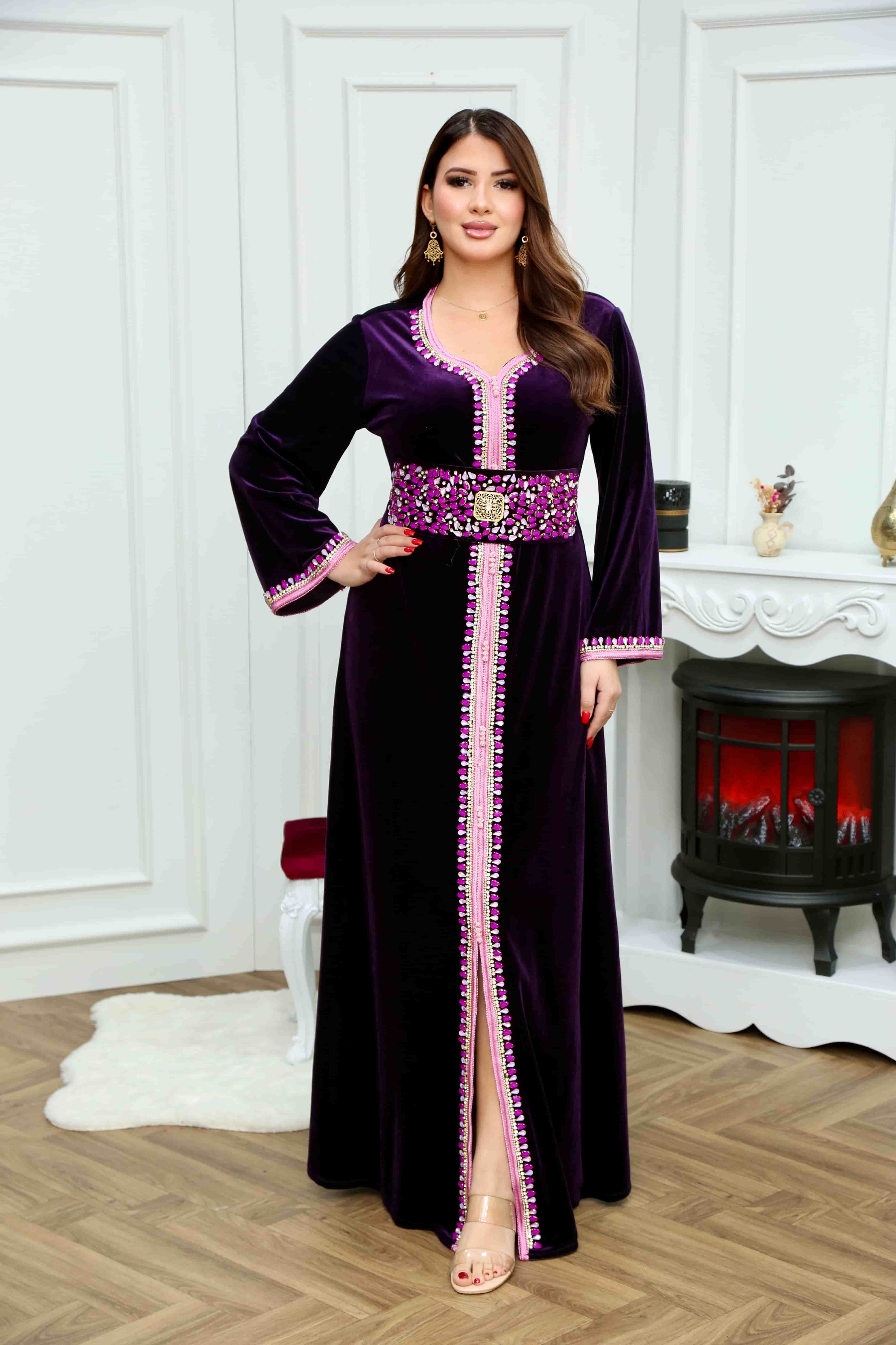 797 قفطان مخمل قطيفة رقم