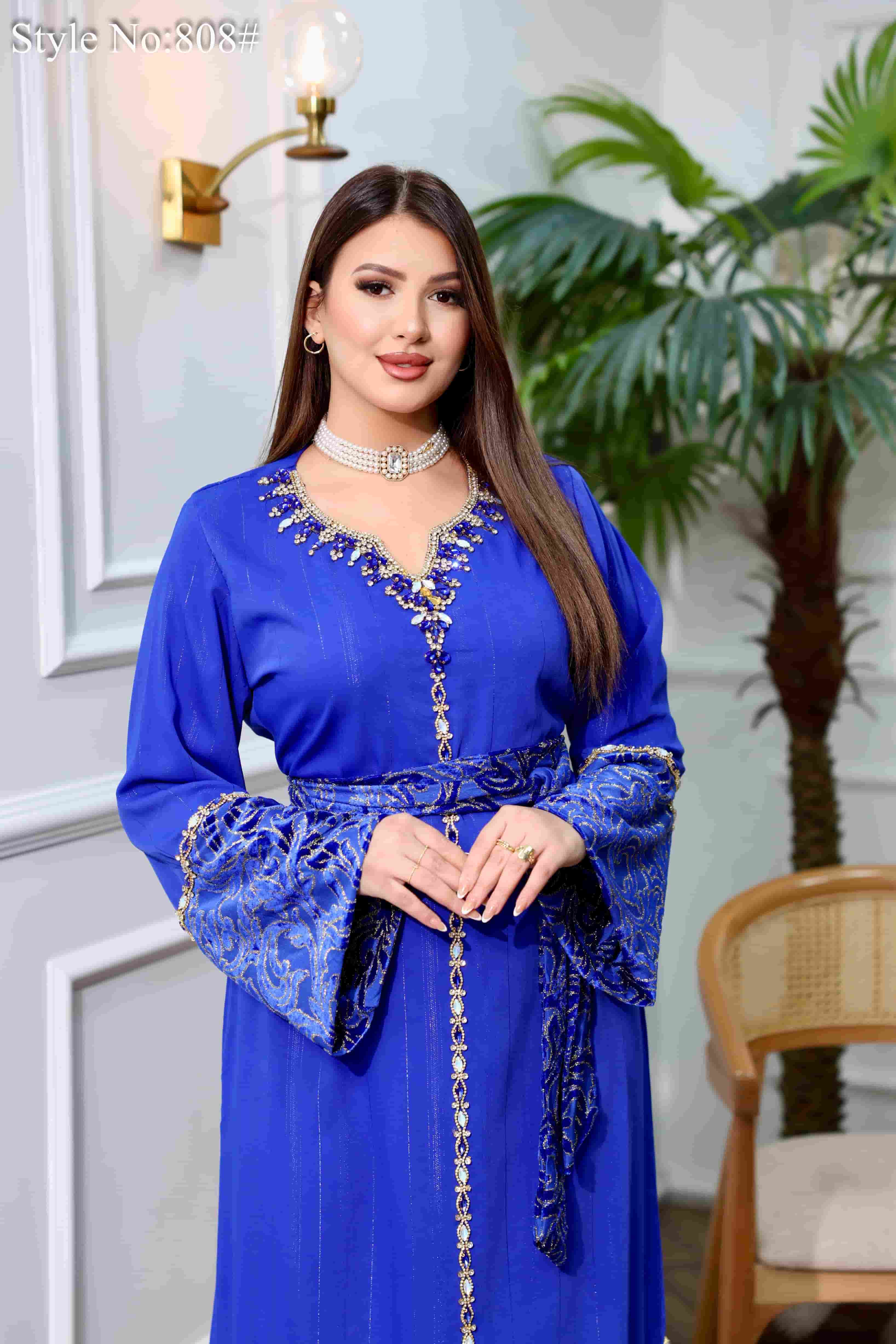 روب قفطان كريب مغربي سيروم رقم 808